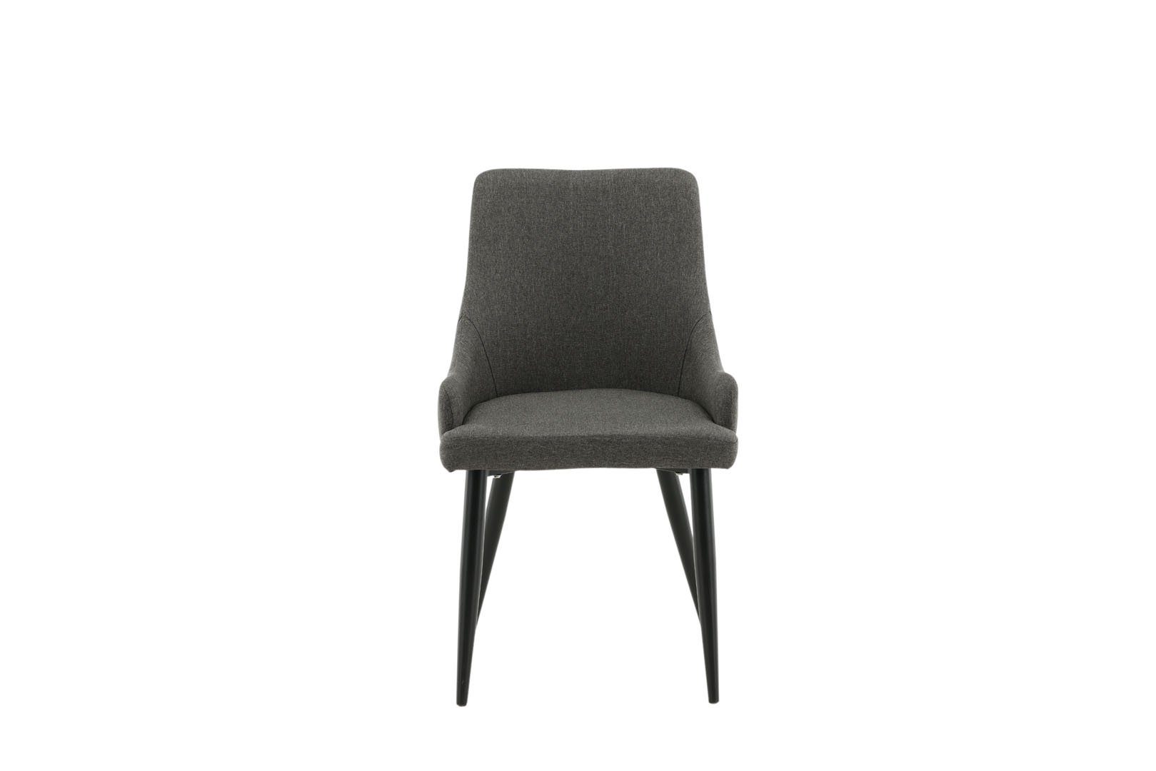 ebuy24 Esszimmerstuhl 2er Set Plaza Esszimmerstuhl grau, schwarz. (1 St) | Stühle