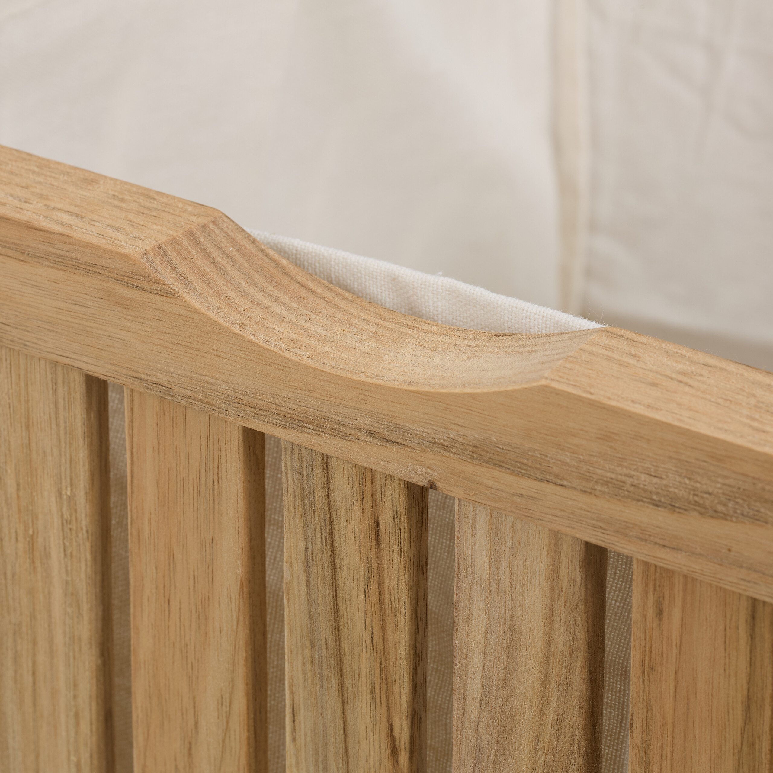 Cesto Biancheria In Legno Con Seduta Relaxdays - Pouf Portabiancheria 40L, Naturale - Foto 9