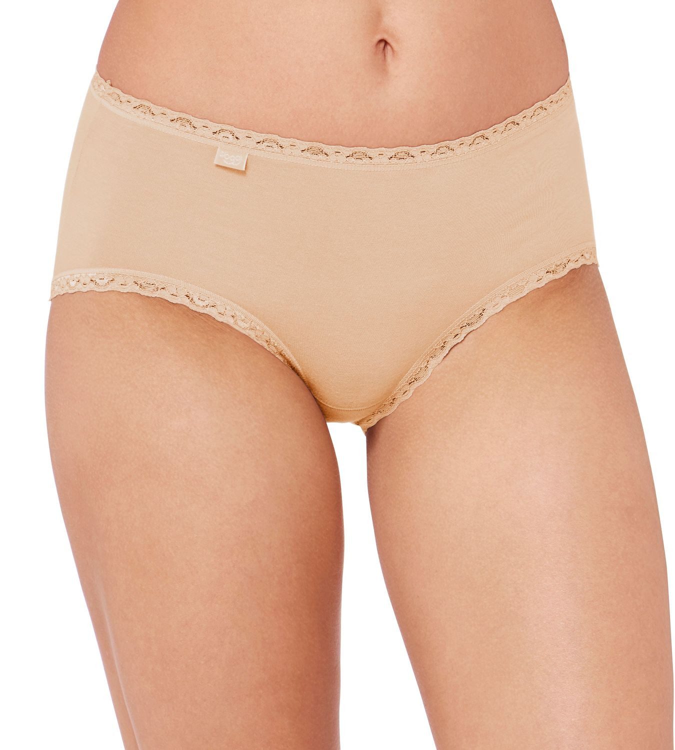sloggi Midislip 24/7 Cotton Lace mit feiner Spitzenborte, weich und anschmiegsam – Bild 3 von 3