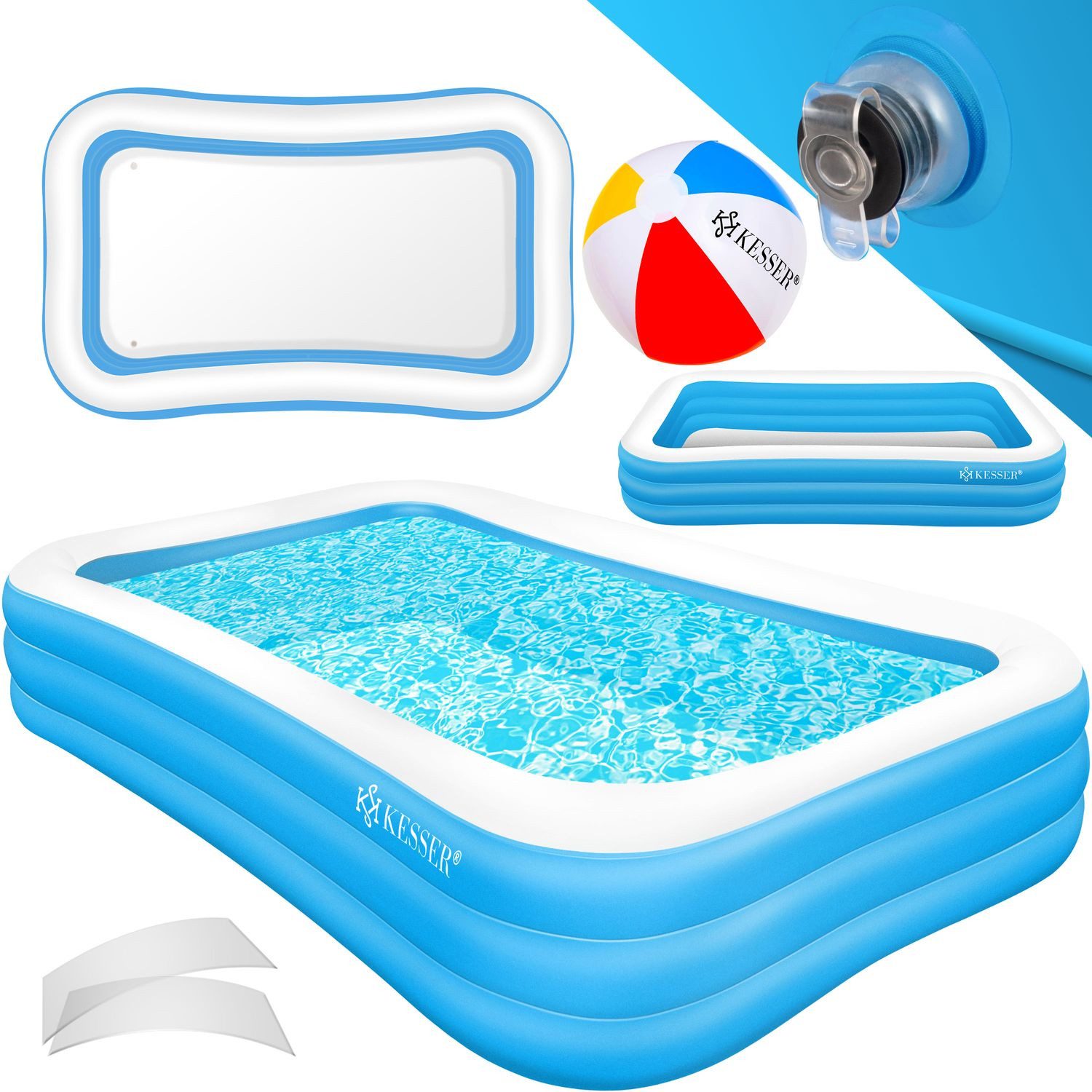 KESSER Schwimmbecken, Aufblasbarer Pool Familienpool für günstig online kaufen