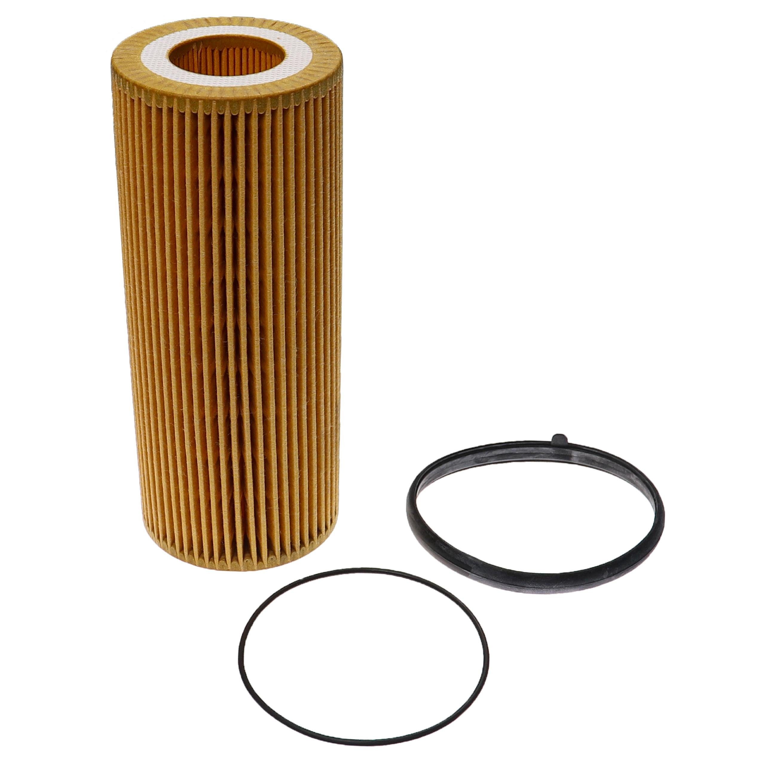vhbw Ersatzfilter Ersatz für Bosch 0 986 AF1 096 für Auto, Zubehör für 06E 115 466 / 06E 115 562 / 06E 115 562 A / 06E 115 562 C / 06E115562A / 06E115562C / 958.107.222.00 / 958.107.222.01 / 06E115466 / 06E115562 / ALO8166 / MD595 / 0 986 AF1 096 / P966 / G1753 / 2325 / OE 671/2 / CH10160ECO / M75 / E32H D125 / ELH4362 / OX381D / -HU 7029 Z / HU72/2Z / ELH4362 / OX381D / L390 / L45598 / 25.080.00 / WL7435 Universal, Einfache Installation