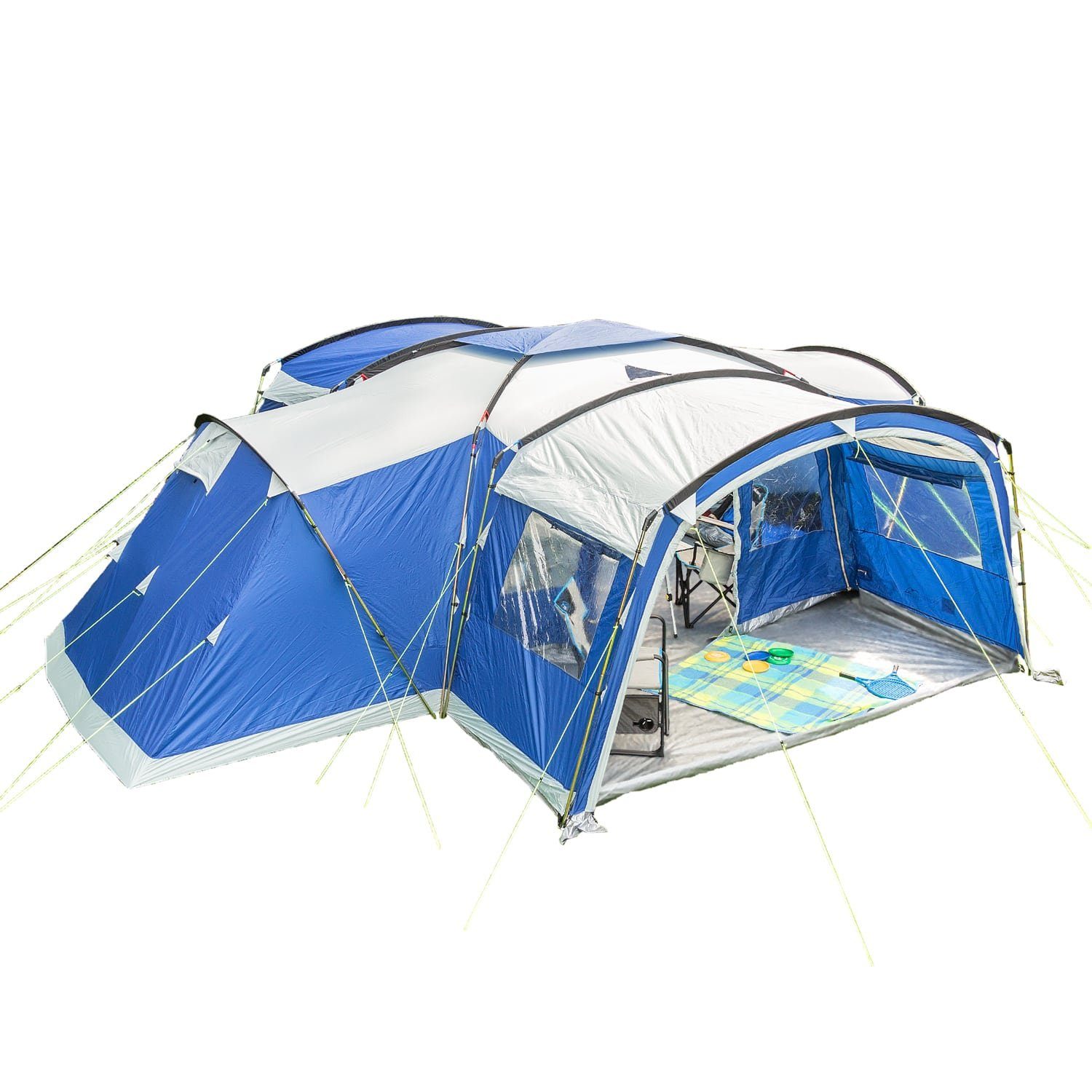 Gruppenzelt Nimbus 12 Sleeper Protect, Familienzelt mit eingenähtem Zeltboden