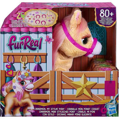 Hasbro Tierkuscheltier Hasbro Furreal Cinnamon, Mein stylisches Pony, 80 Plus Geräusche, Rea