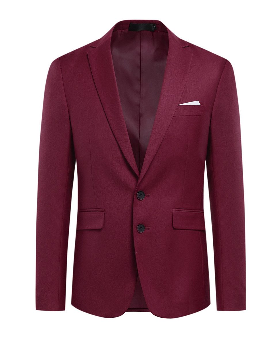 Allthemen Anzugsakko Herren Anzugjacke Slim Fit Sakko Modern Blazer für Business