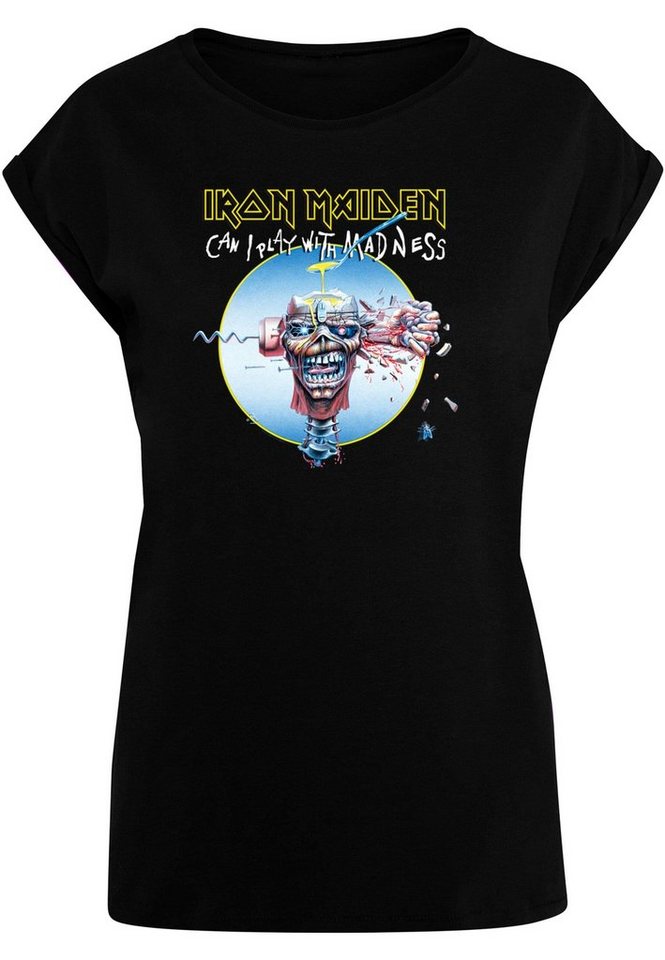 Merchcode T-Shirt Damen Ladies Iron Maiden - Madness Extended Shoulder Tee ( 1-tlg)