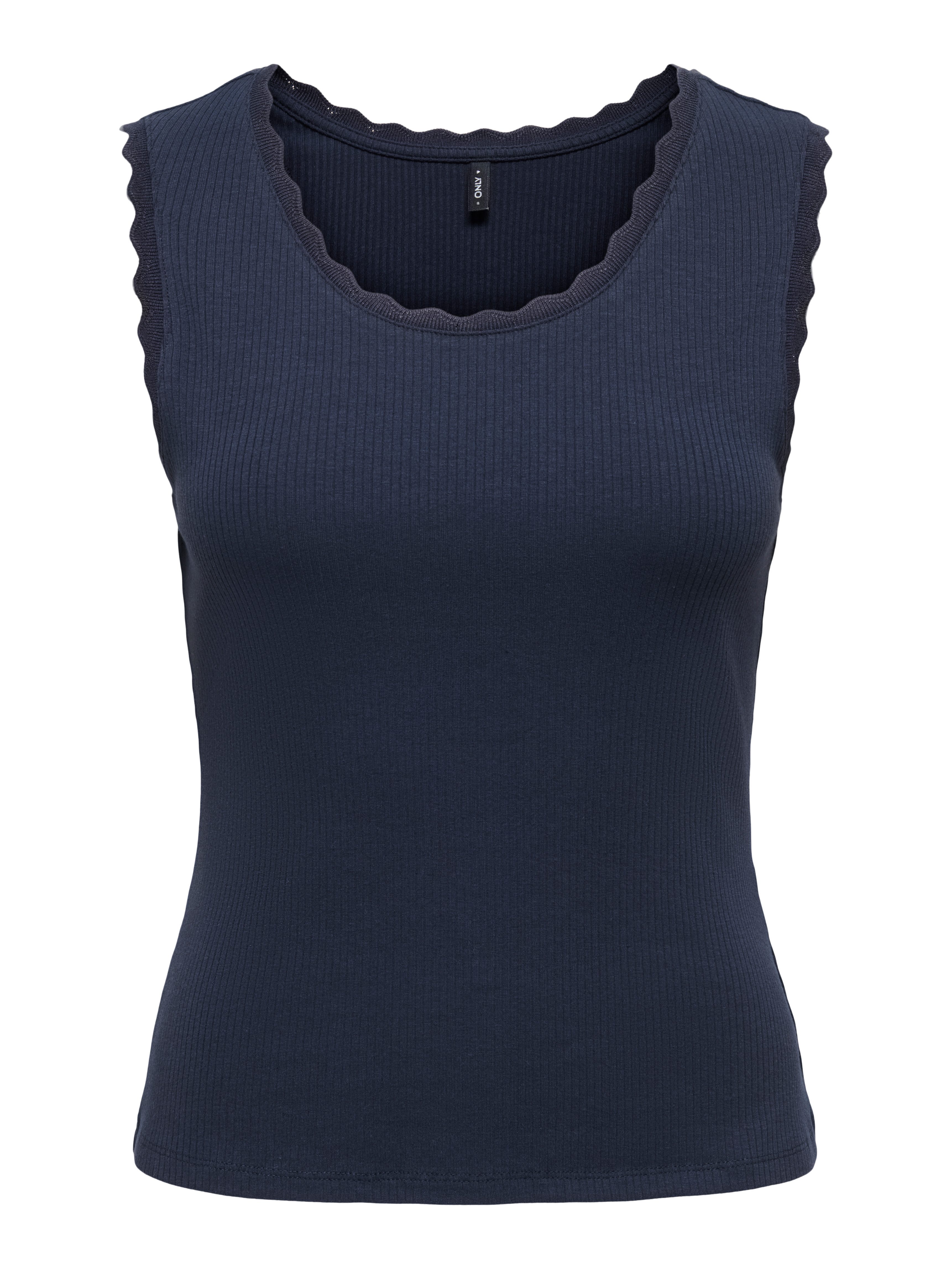 ONLY Tanktop ONLLUNI S/L TANK TOP CS JRS Baumwollmischung, regular fit, Rundhals