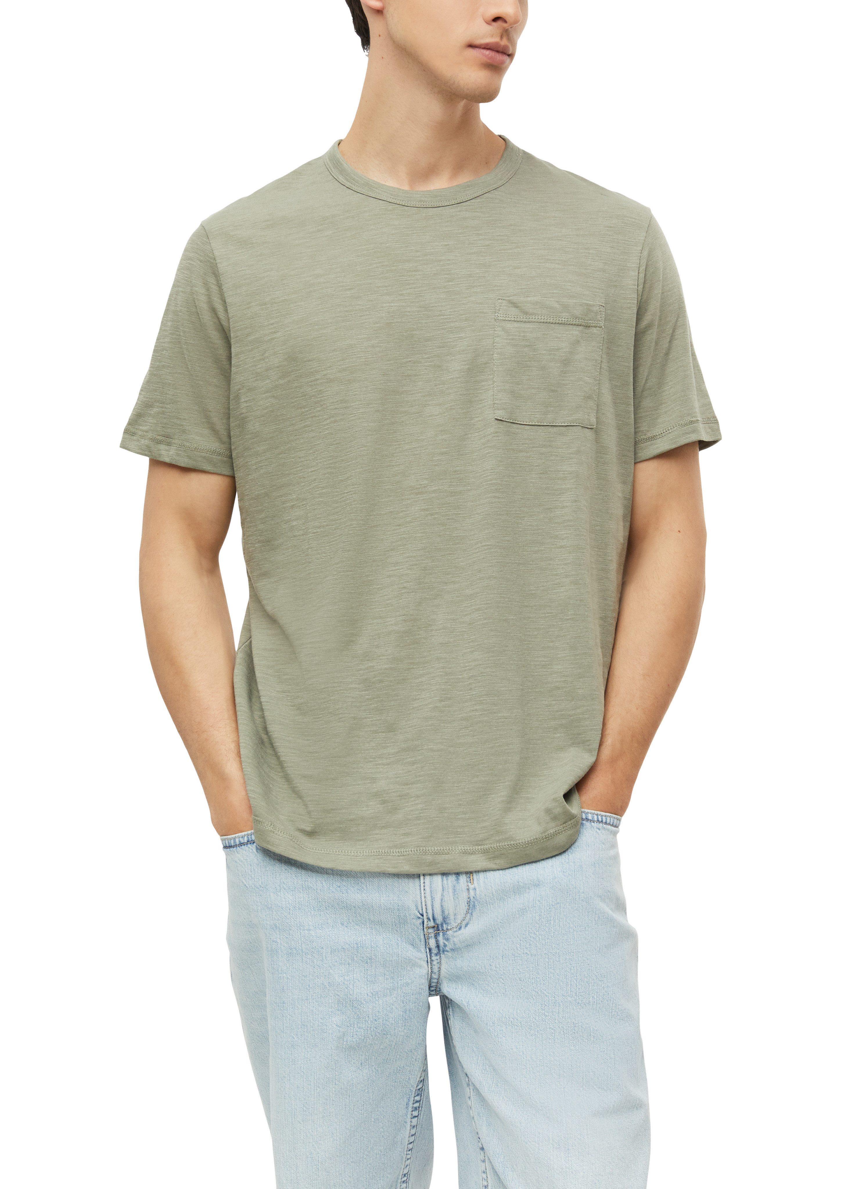 s.Oliver Kurzarmshirt Sommershirt - meliert – Bild 3 von 4