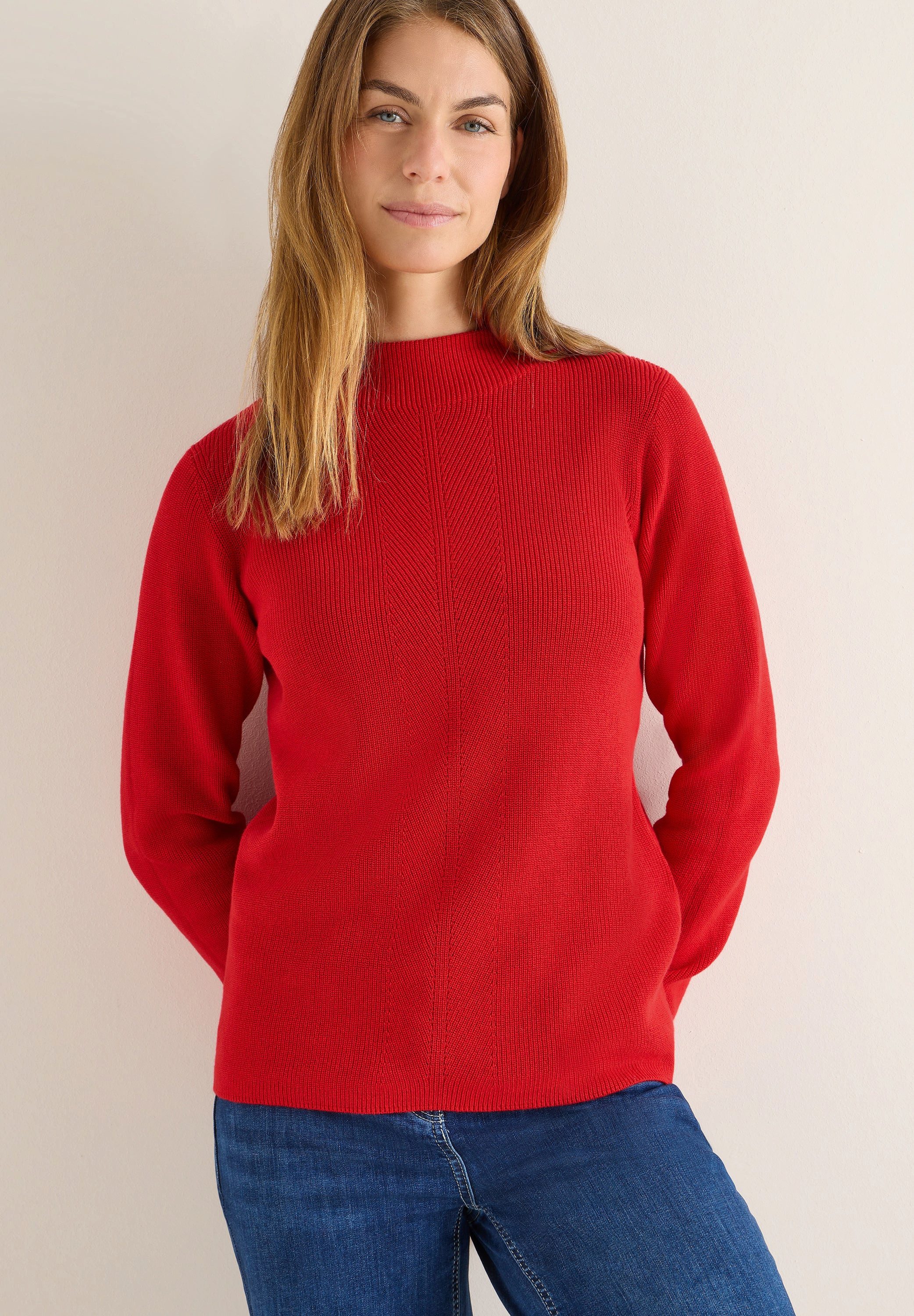 CECIL Strickpullover Strukturmix Pullover (1-tlg) günstig online kaufen