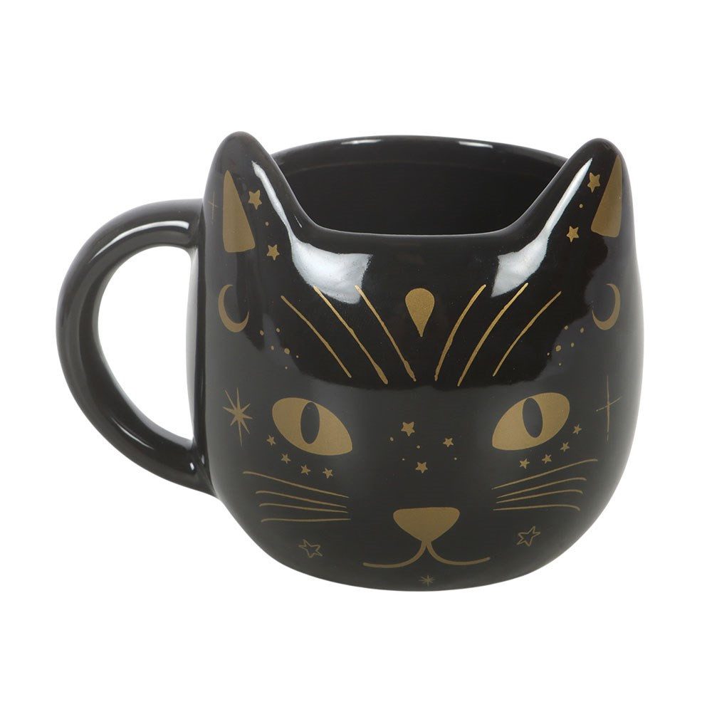 Tasse Schwarze Gothic Katzen 3D Tasse