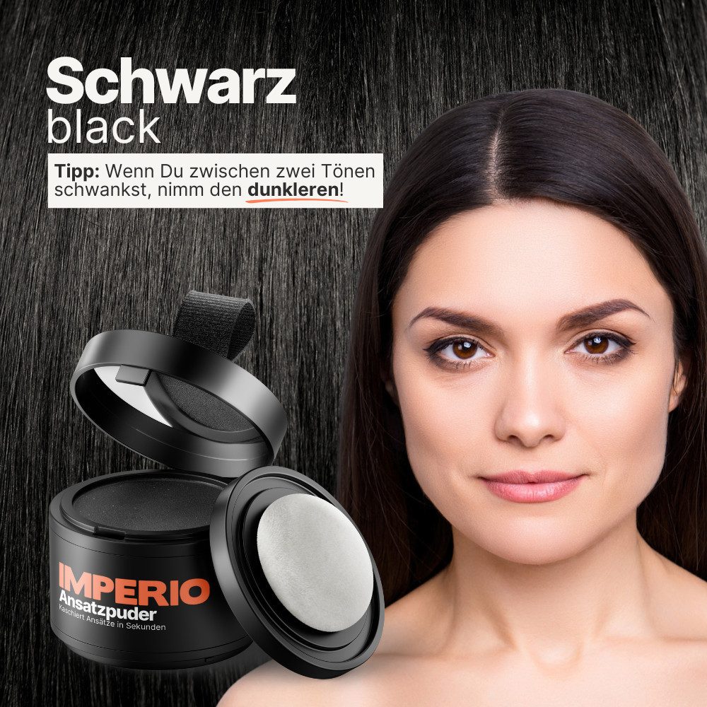 IMPERIO Haaransatz-Farbpuder Ansatzpuder - Das Make-up für Deine Haare