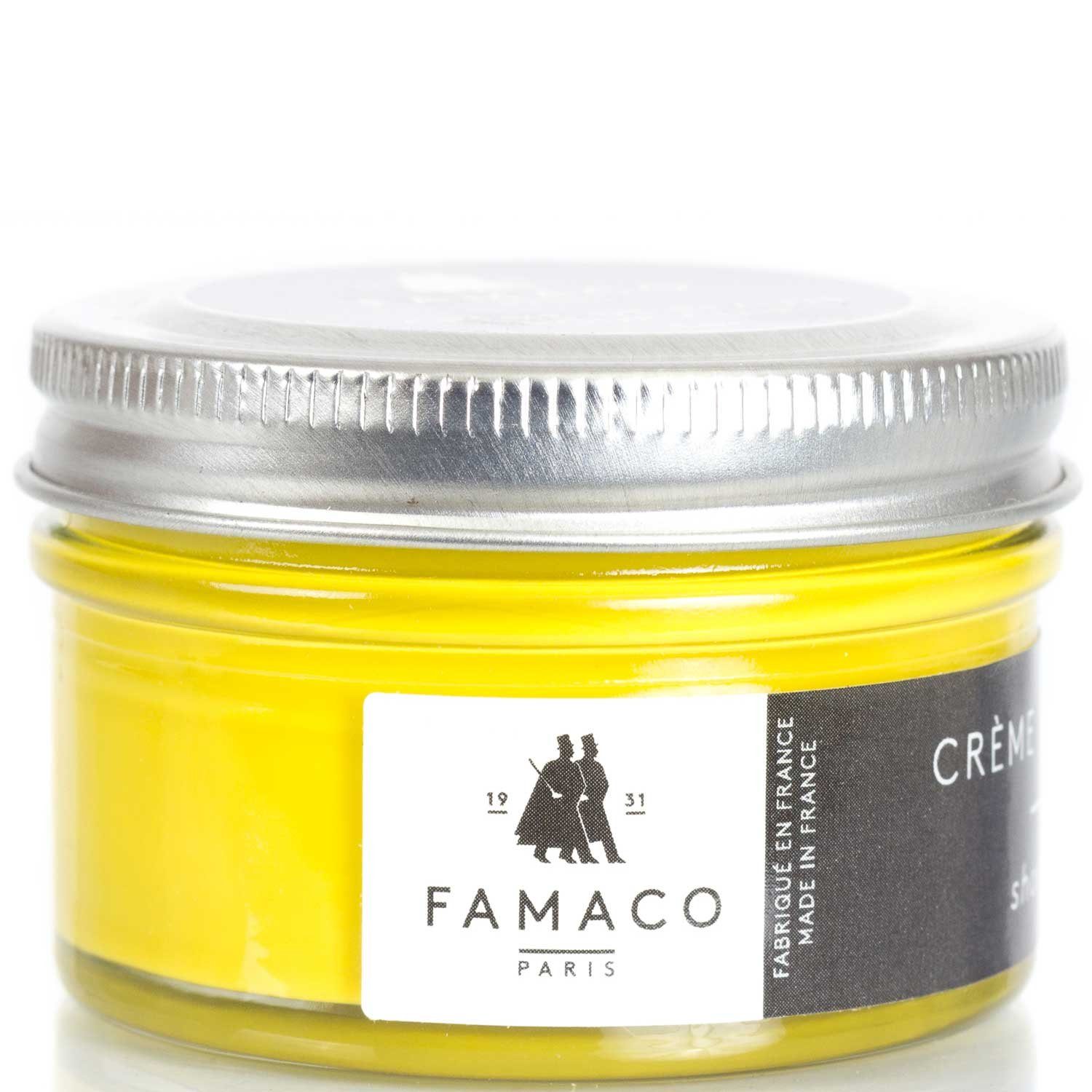 Famaco FAMACO Ledercreme Schuhemulsion für Glattleder Yellow (Gelb) 50 ml No. Schuhcreme