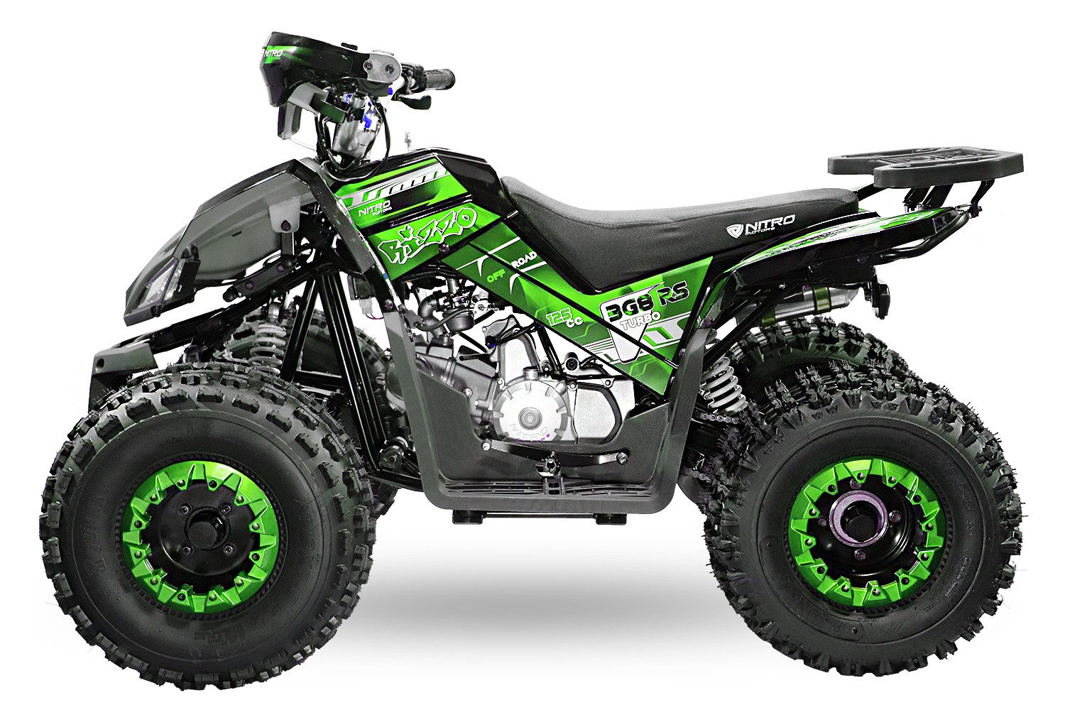 Nitro Motors Quad 125cc midi Kinder Quad Rizzo RS8-3G Platin, 125,00 ccm, 50 km/h, Euro 0