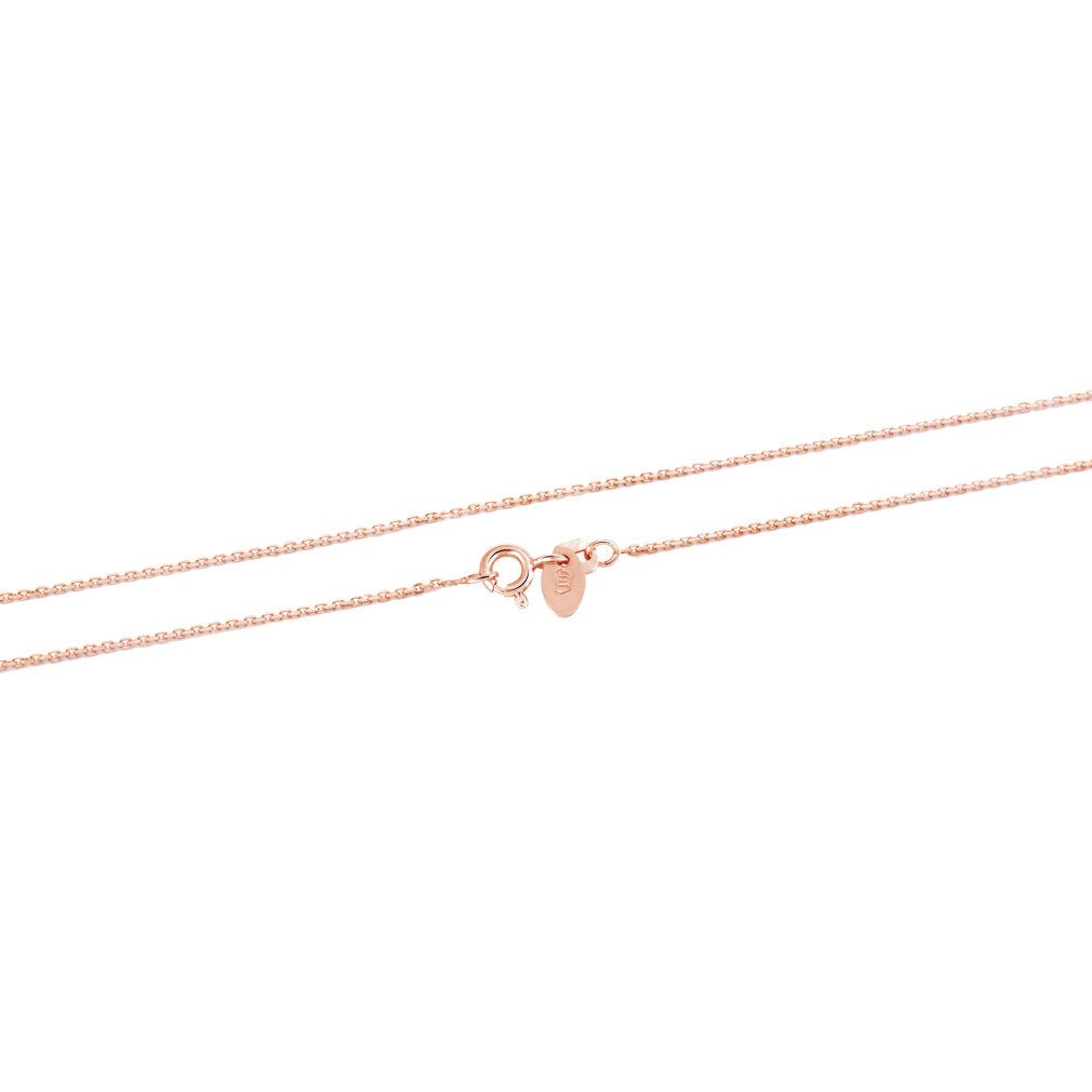 Beneto Kette mit Einhänger Gold-plated silver chain Anker AGS1286-ROSEGOLD - Length: 42 cm