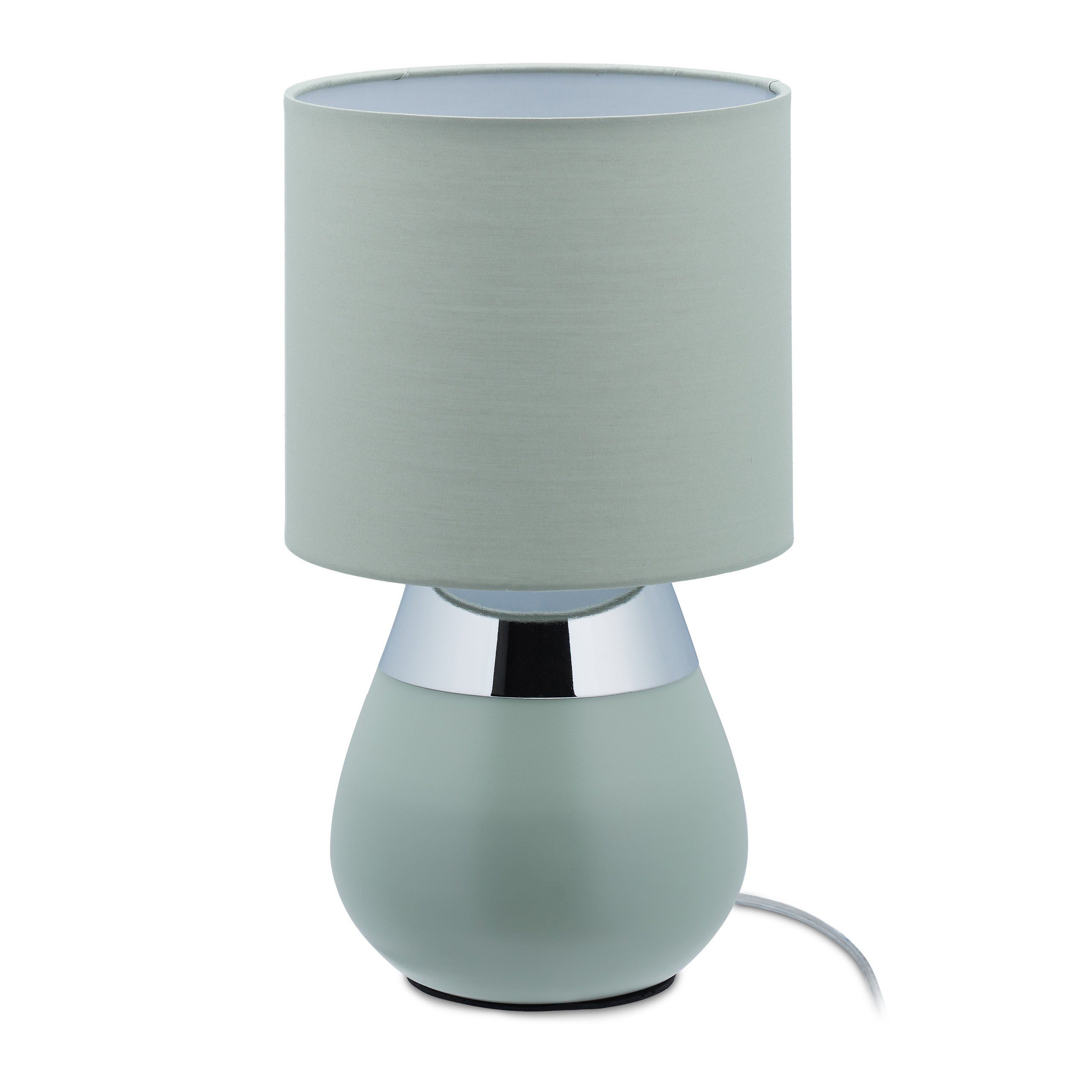 relaxdays Tischleuchte Nachttischlampe Touch in Grün günstig online kaufen