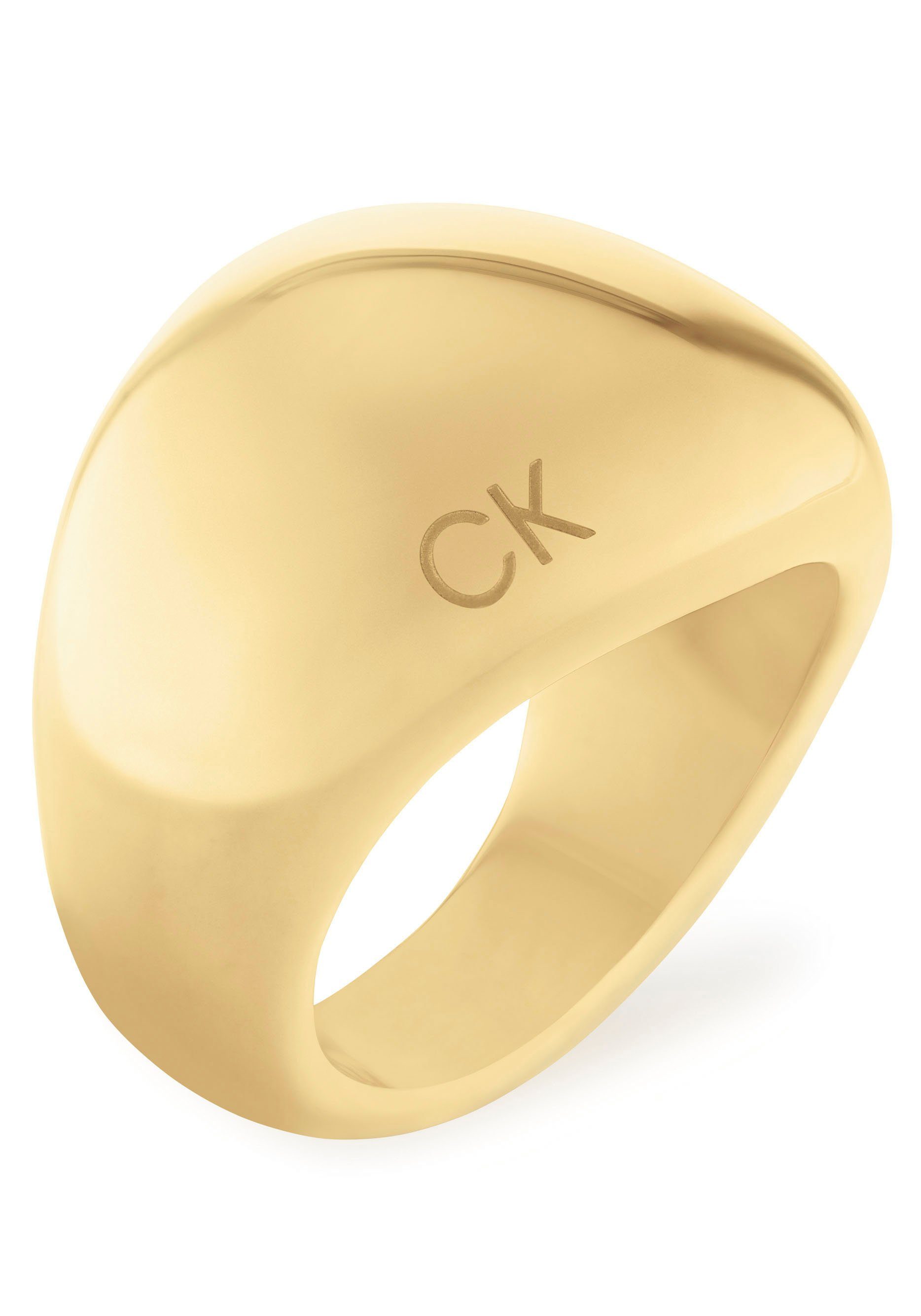 Calvin Klein Fingerring Schmuck Edelstahl Fingerring Damenring SCULPTURAL