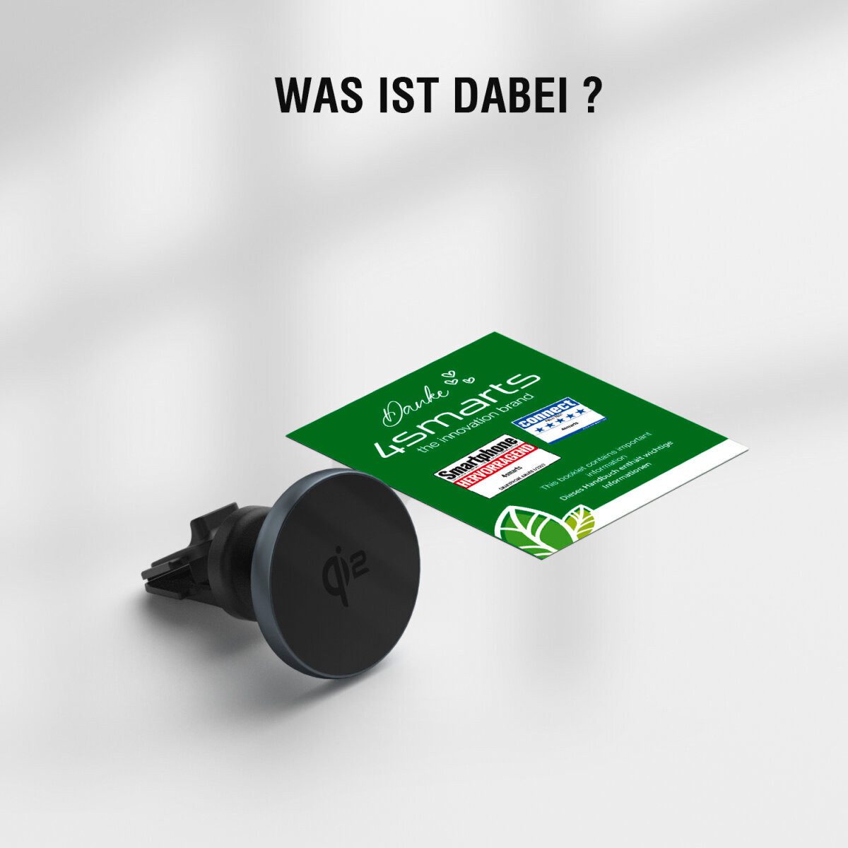 4smarts Qi2 Kfz Ladepuck Wireless Charger