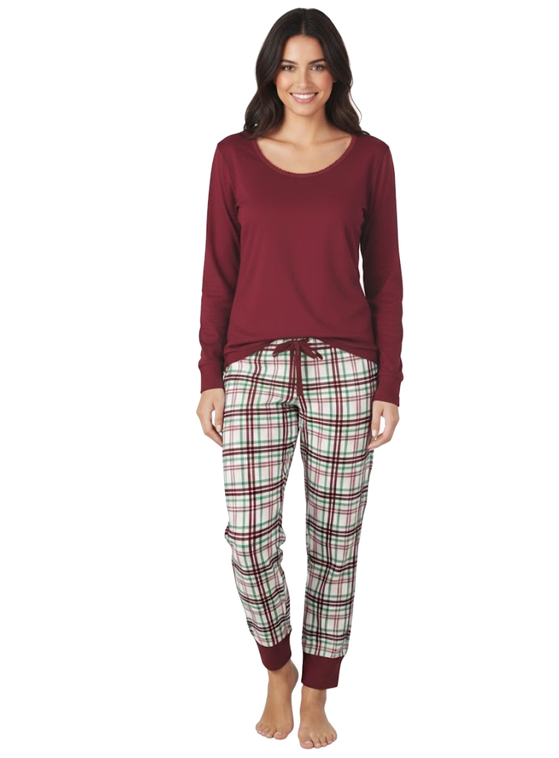 Schlafanzug Damen Nachtwäsche Pyjama 100 % Baumwolle