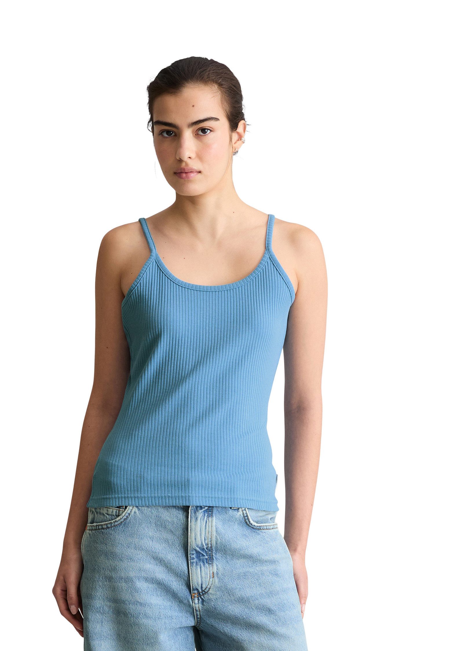 Marc O'Polo DENIM T-Shirt aus Rippjersey