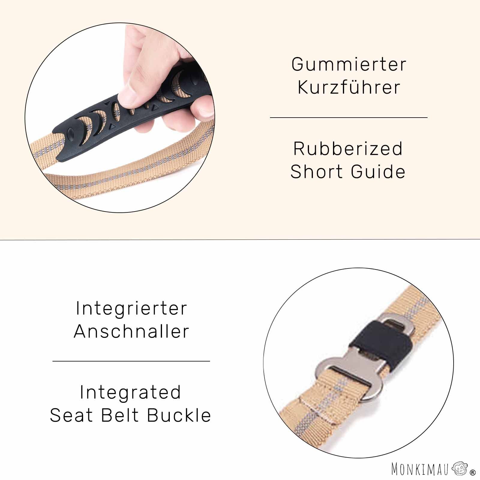 Monkimau Hundeleine Hundeleine taktisch für große Hunde, Robust