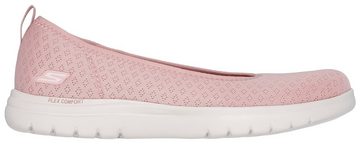 Skechers ON-THE-GO FLEX-SIENA Ballerina Slipper, Schlupfschuh, Slip-On Sneaker mit bequemem Elastikeinfass