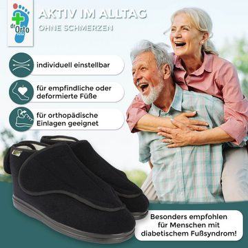 Dr. Orto Zanthus komplettes Öffnen Herren Klettstiefel breite & empfindliche Füße, Klettverschluss