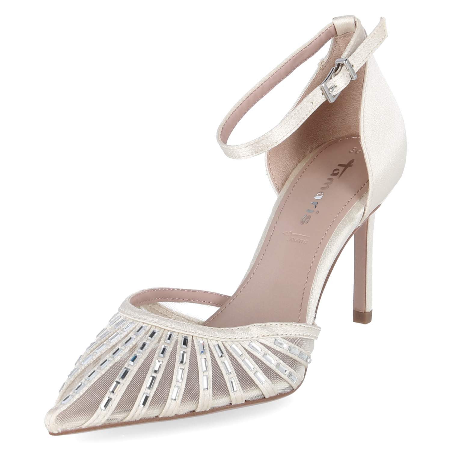 Tamaris Tamaris 1-22415-46-229 Damen Textil weiss Keilpumps günstig online kaufen