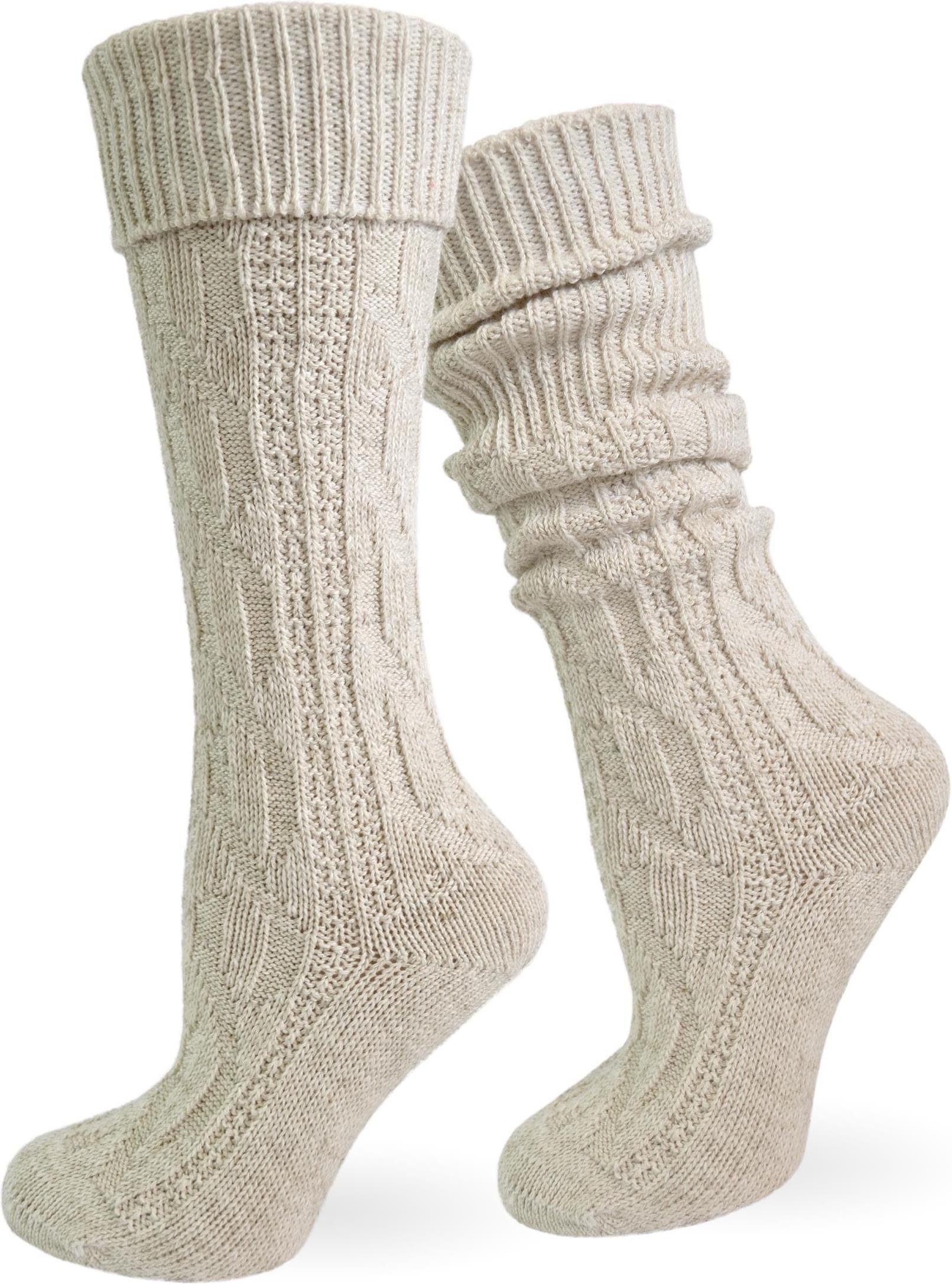 normani Trachtensocken Trachtensocken mit Leinen (1 Paar) Traditionelles Zo günstig online kaufen