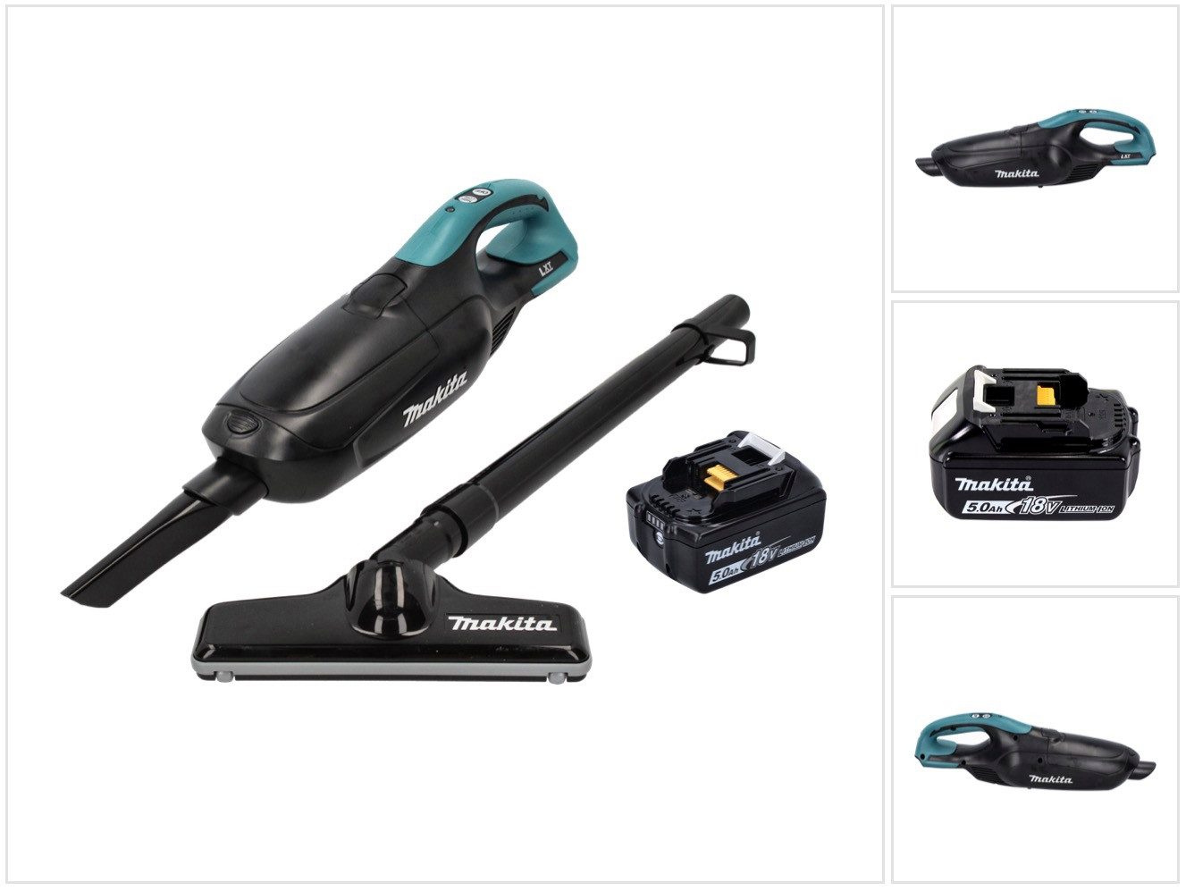 Akku-Handstaubsauger DCL 182 T1 B Akku Staubsauger 18 V Schwarz + 1x Akku 5,0 Ah - ohne La