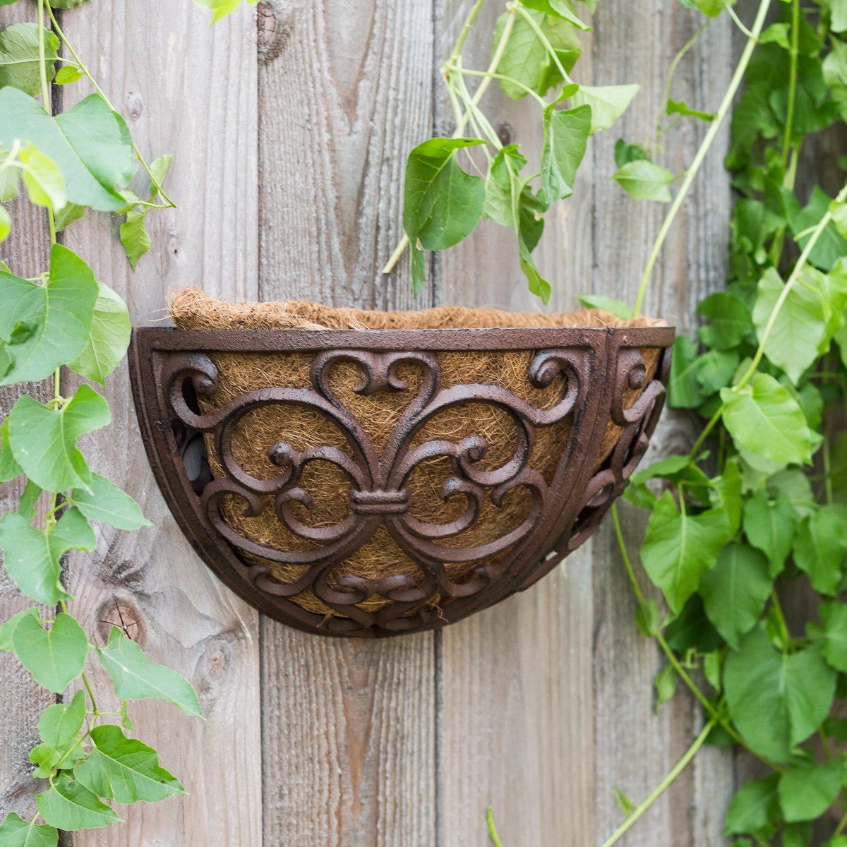 Antikas Blumentopf Blumenkasten in antikbraun, schöner Balkonkasten im viktorianischen