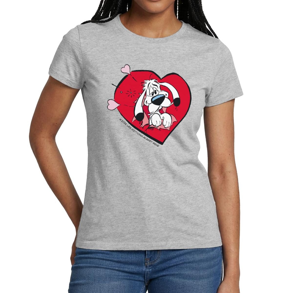 Spreadshirt T-Shirt Asterix & Obelix Idefix Ist Verliebt Frauen T-Shirt (1-tlg)