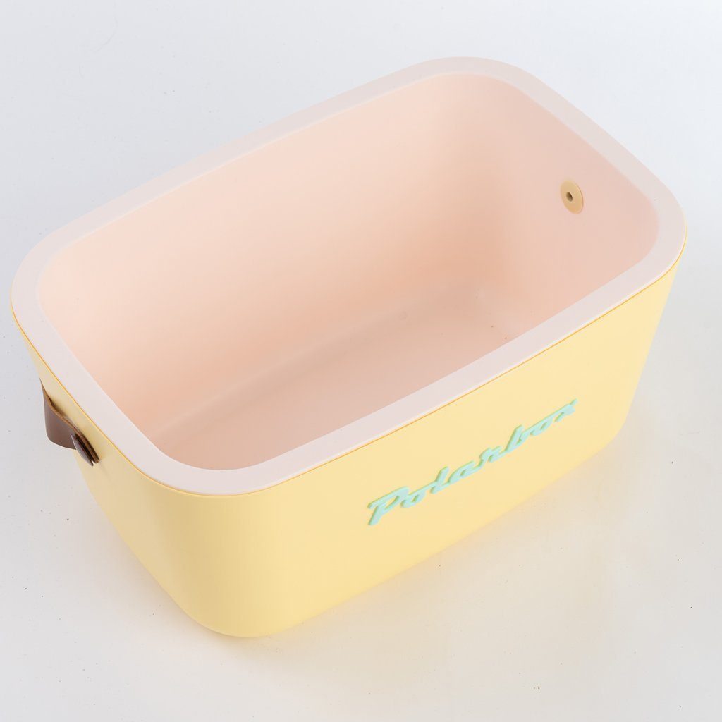 Polar Retro Frischhaltedose 20 Kreher wählbar) Gelb Design in Liter Vintage (Farbe Kühlbox