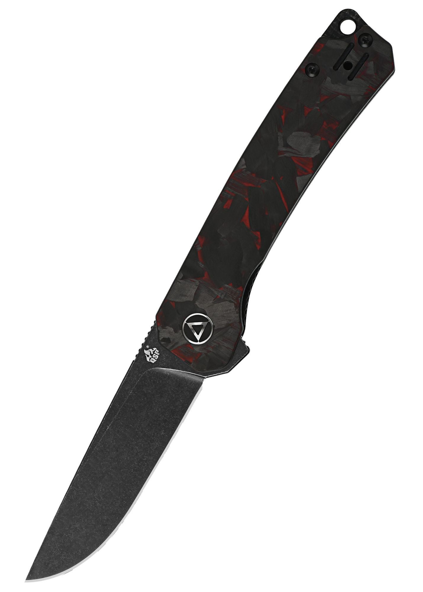 Taschenmesser QSP Osprey QS139-G2, 14C28N Klinge, G-10 rot, shredded CF