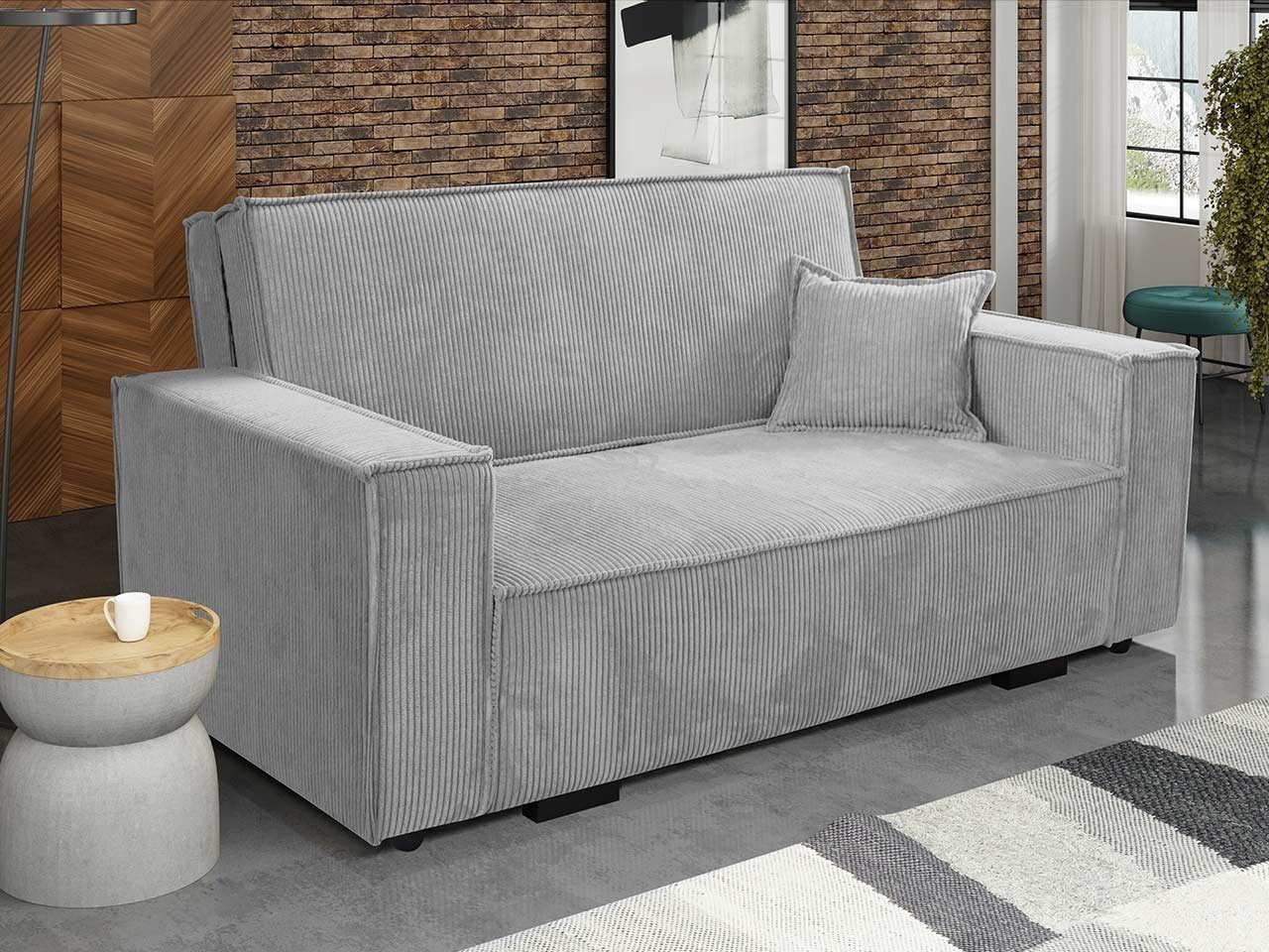 MIRJAN24 Schlafsofa Viva Star III, mit Schlaffunktion und Bettkasten, 3 Sitzer Polstersofa inkl. Kissen, Wohnlandschaft Poso 110