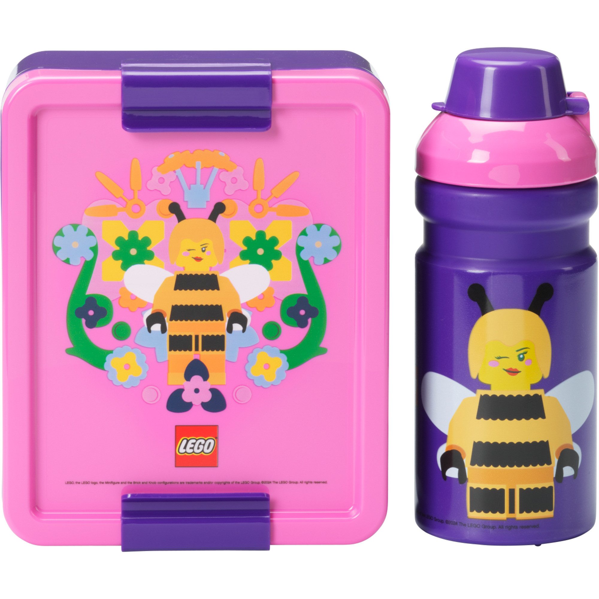Room Copenhagen Spielzeugtruhe Room Copenhagen LEGO Lunch-Box Set Bee, (2-teilig