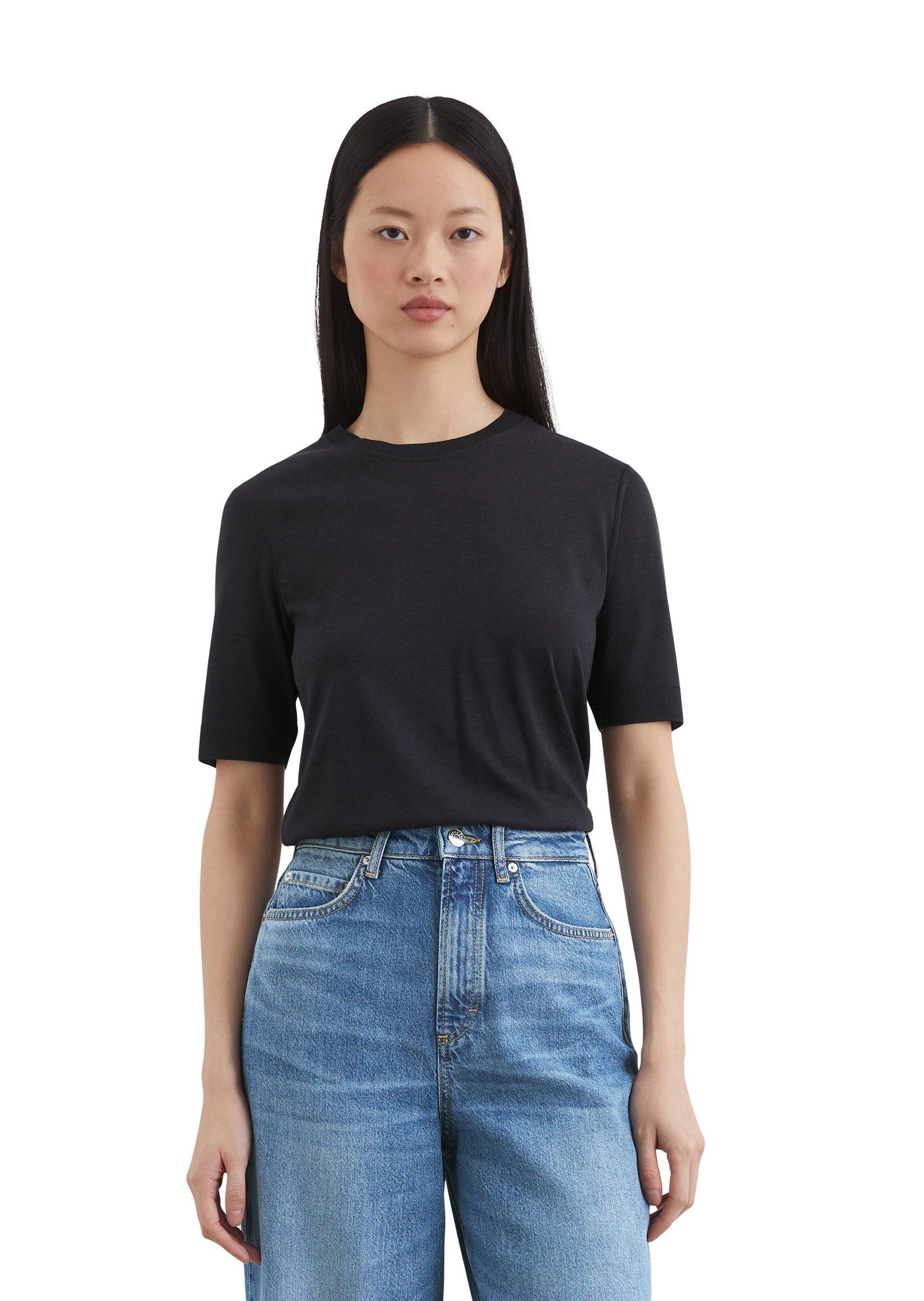 Marc O'Polo T-Shirt aus TENCEL™ Lyocell-Baumwolle-Mix günstig online kaufen