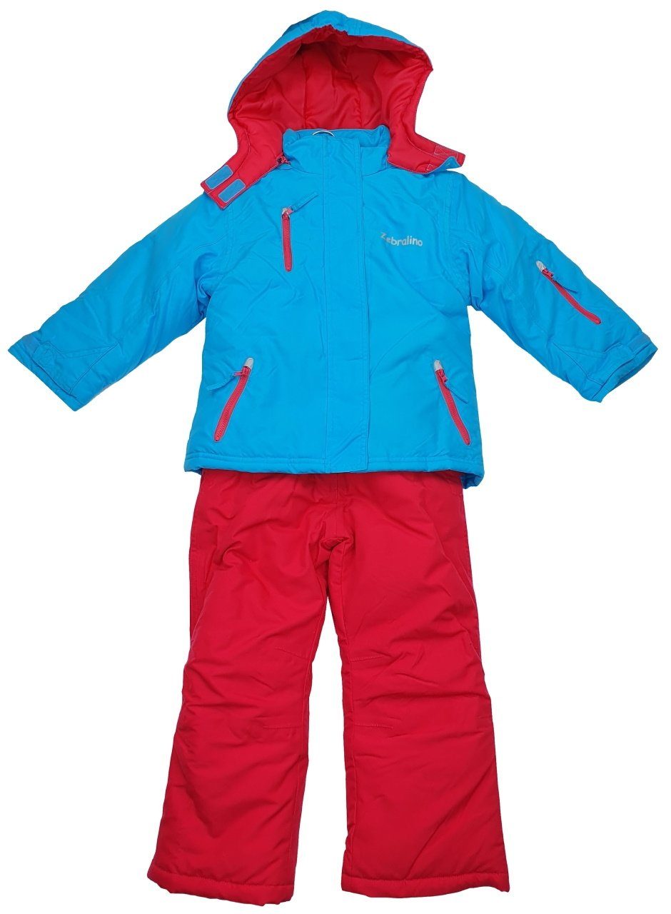 Girls Fashion Schneeoverall Kinder Skianzug Schneeoverall Schneeanzug Hellblau/Pink