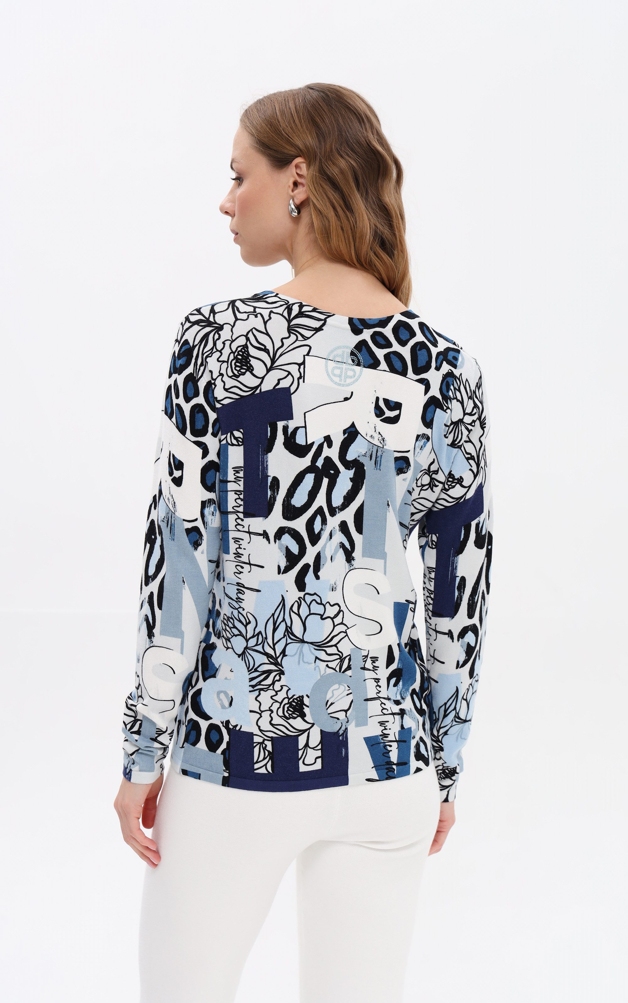 Passioni Strickpullover mit Mustermix günstig online kaufen