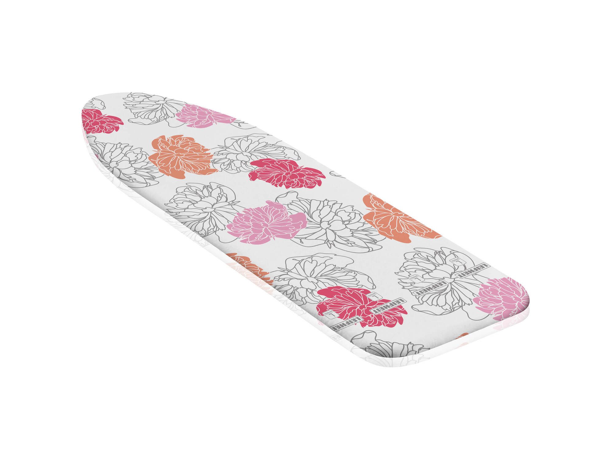 Leifheit Ersatz-Bügelbrettbezug Bügeltischbezug Cotton Comfort L/Universal, Für Dampfstationen geeignet, 140x45cm, 3mm Molton-Komfortpolsterung