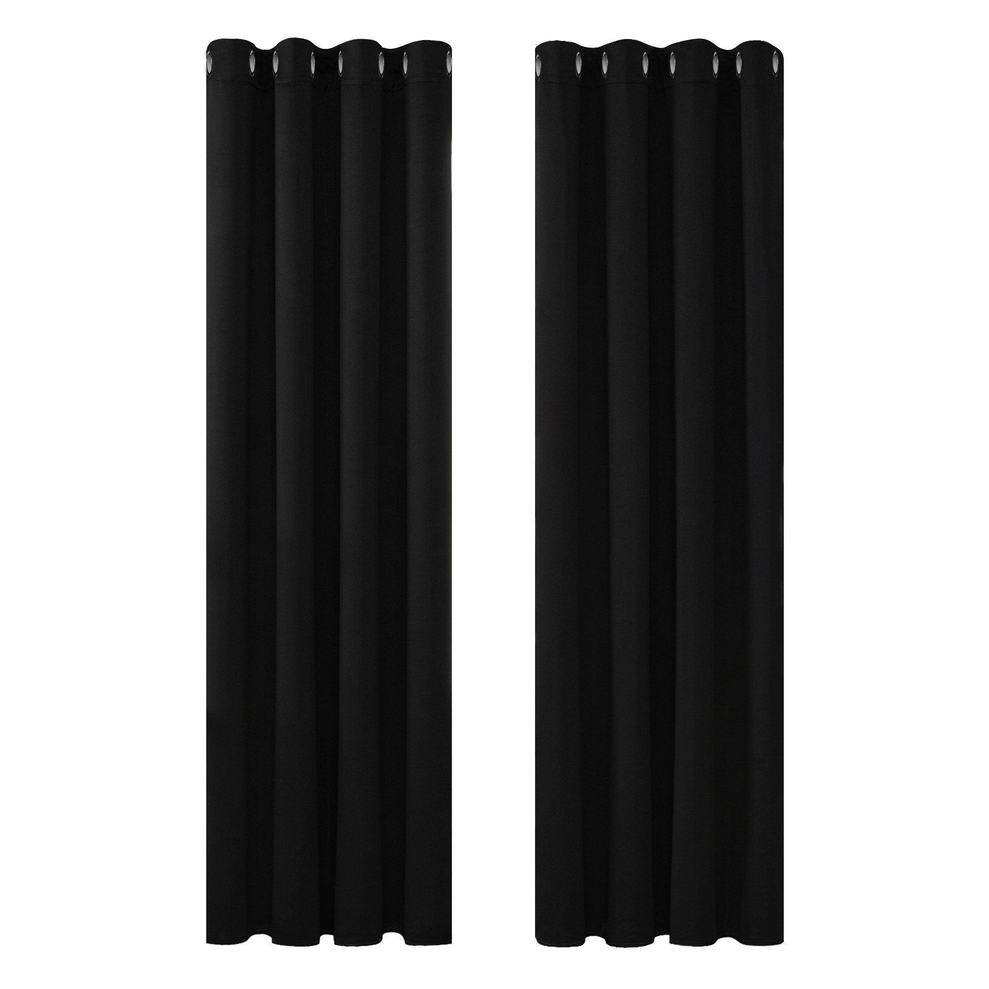 Deconovo Verdunkelungsvorhang Gardinen mit Ösen Blickdichte Vorhang Kälteschutz Schlafzimmer 2er Set, Blackout Curtain einfarbig Thermo Vorhang Verdunkelung Wärmeisolierend