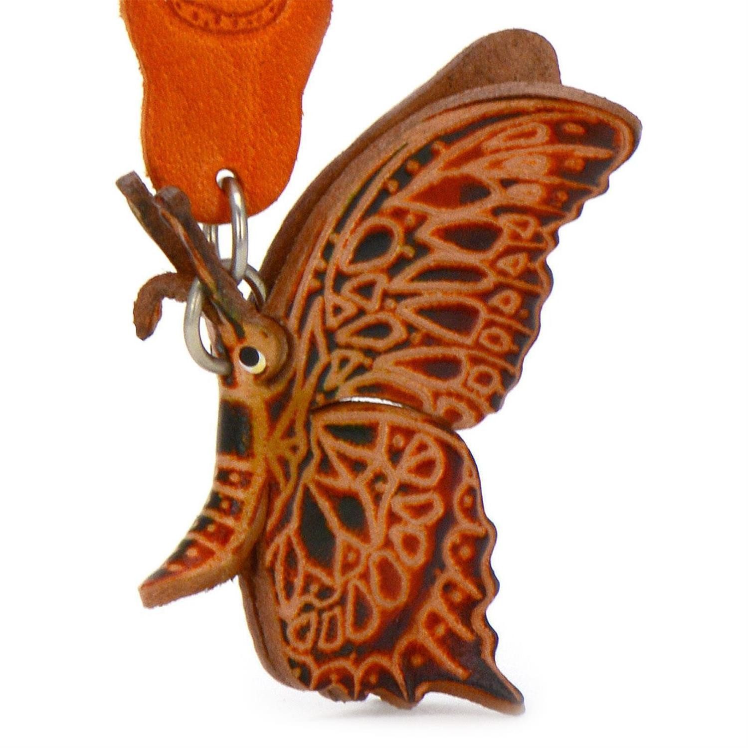 Schlüsselanhänger Set Schmetterling Schlüsselanhänger aus Leder