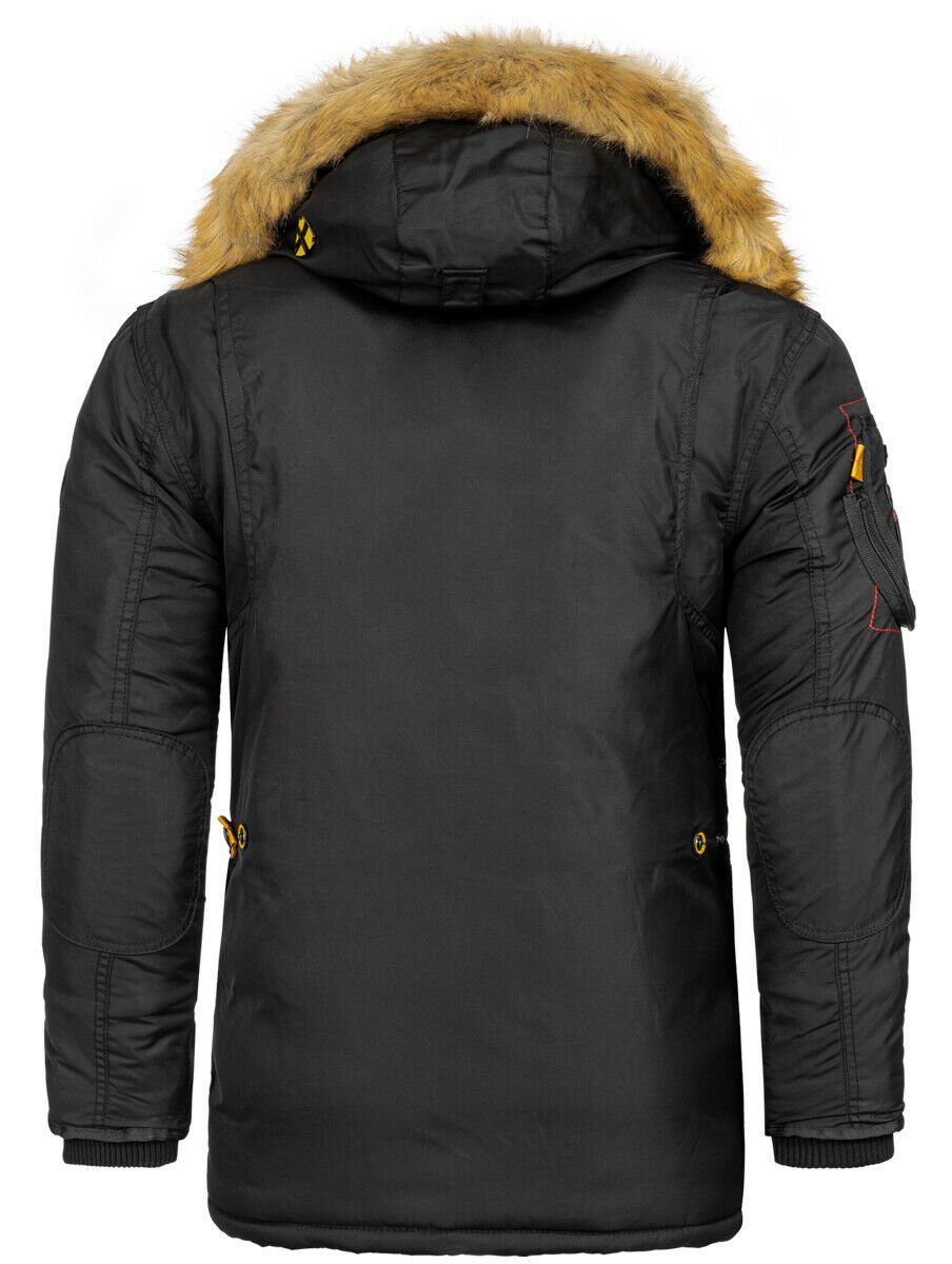 Geographical Norway Parka Winter Jacke Parka Outdoorjacke Mantel Steppjacke warm Gesteppt Luxus – Bild 3 von 5