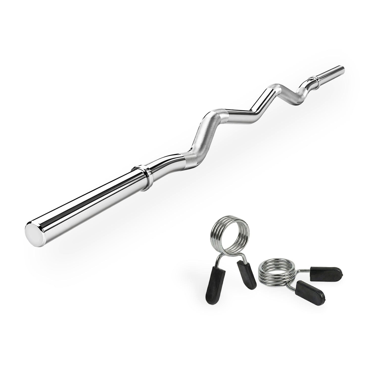 VirtuFit SZ-Curlstange VirtuFit Curlstange EZ 120 cm inkl. Federclips 30 mm
