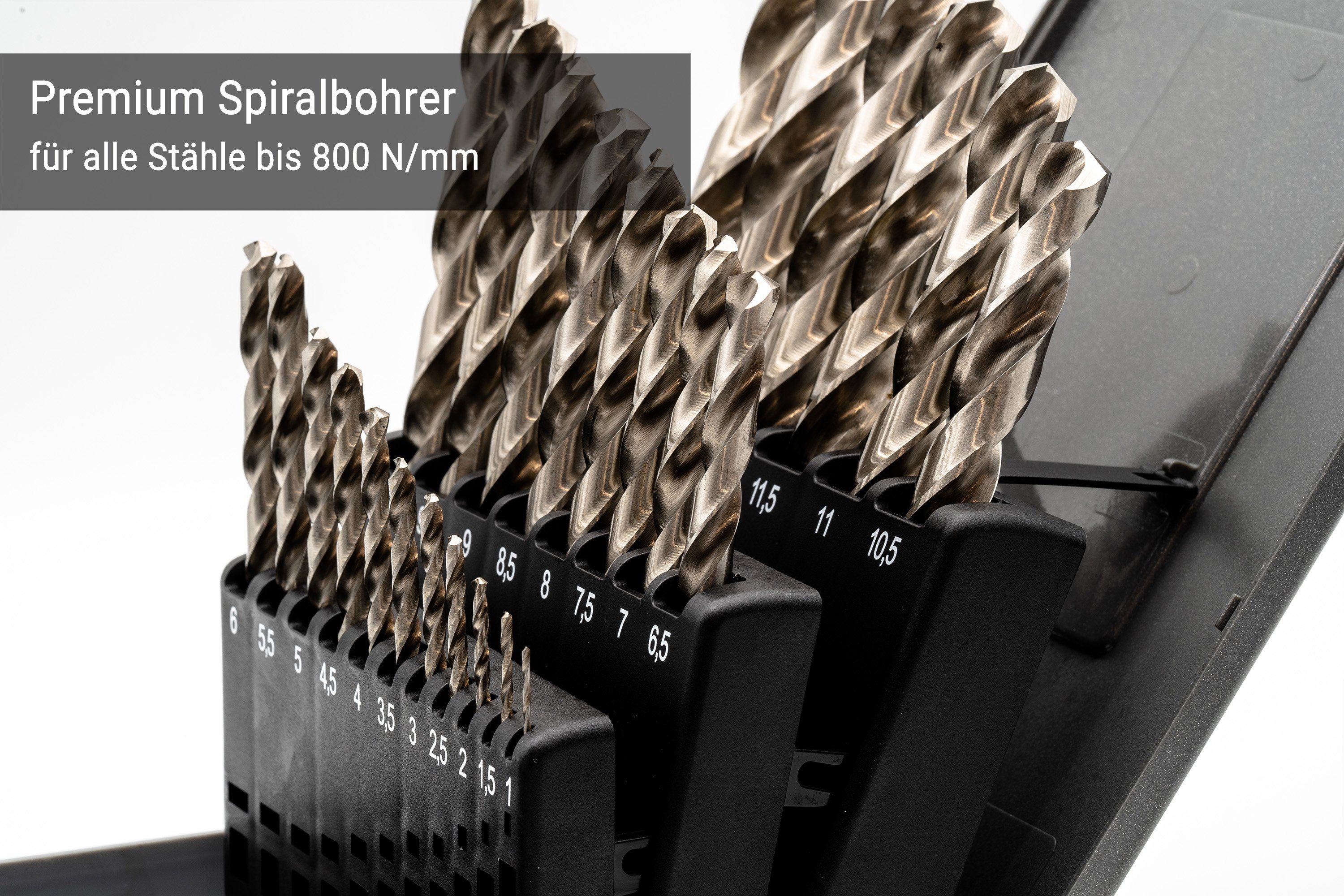 - BAER BAER Spiralbohrer (0,5mm (25-tlg) DIN338, Set Spiralbohrer mm steigend) 1-13 HSSG