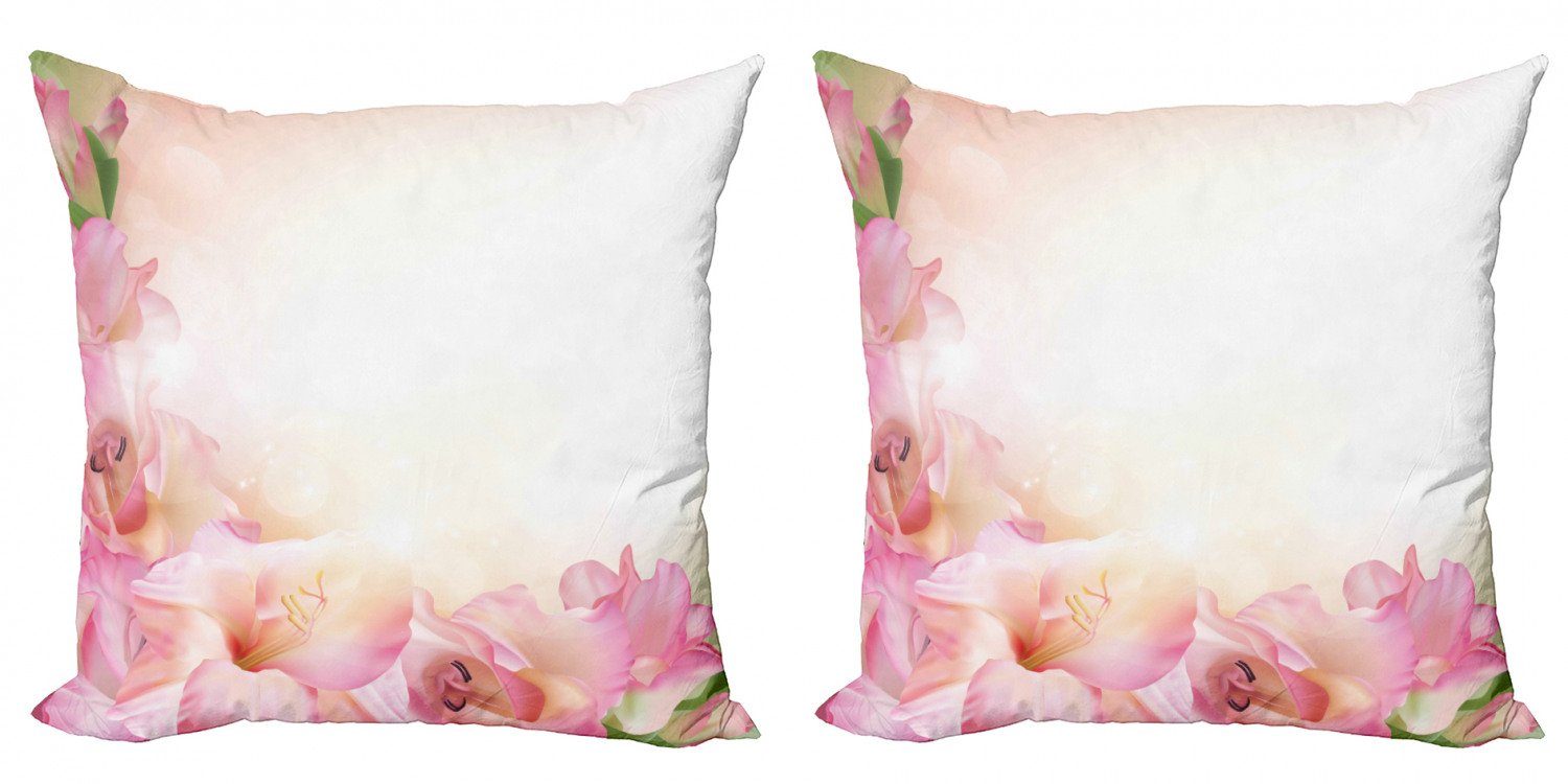 Digitaldruck, Accent Doppelseitiger Abakuhaus Dreamy Modern Orchid Weiß und Kissenbezüge (2 Stück), Pink