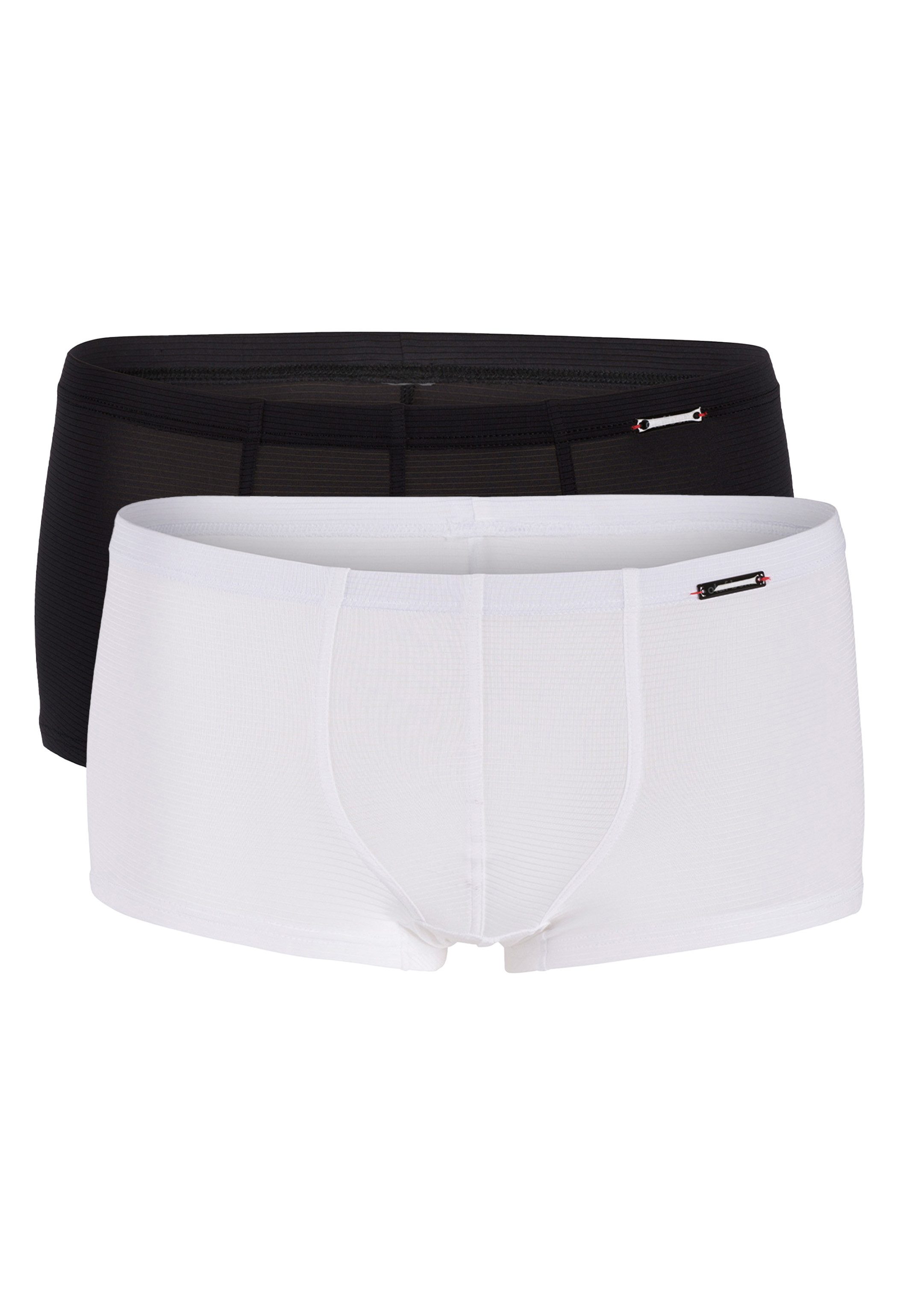Olaf Benz Retro Boxer 2er Pack RED1201 (Spar-Set, 2-St) Hipster Short / Pant - ohne Eingriff - Luftige Mikrofaser
