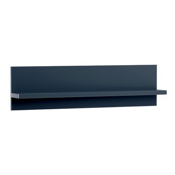 Lomadox Wohnwand LAURO-161, (3-St), Anbauwand Indigo blau modern mit Rillenoptik