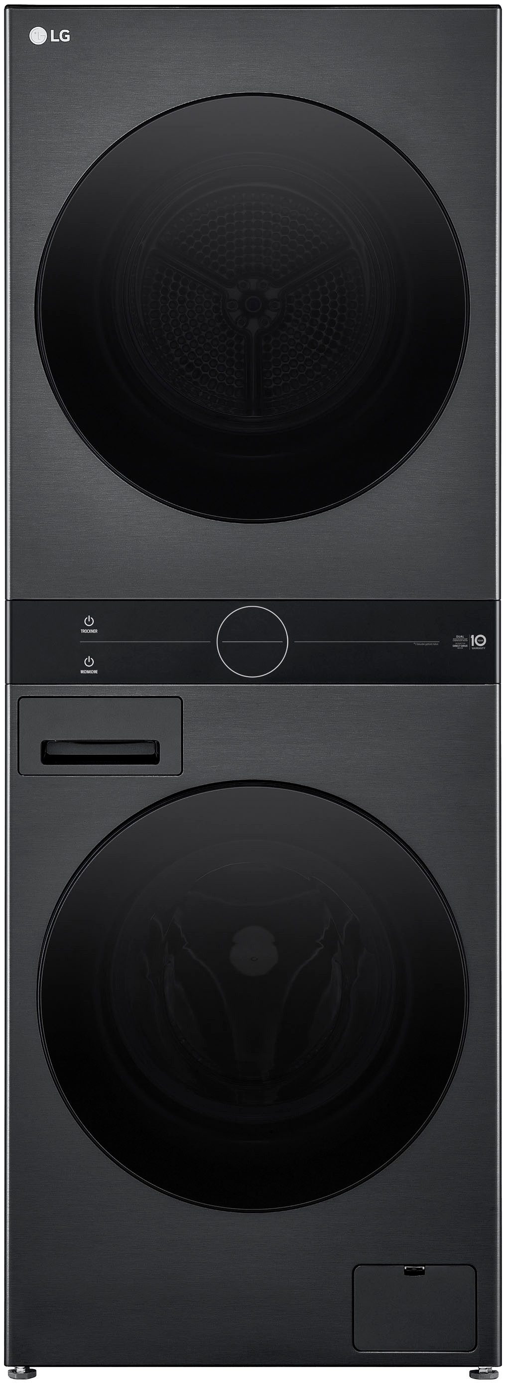 Valentinstagsgeschenk LG Waschtrockner WT1210BBF, 12 kg, 1400 U/min, Smart Diagnosis , schwarz, Schwarz
