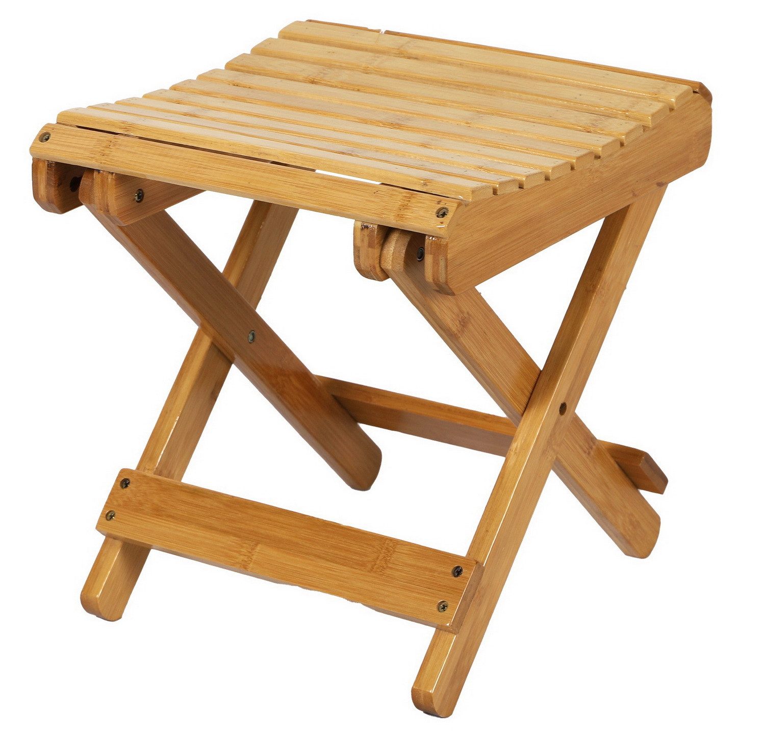 Urban Living Sitzhocker Bambus Klapphocker Klappstuhl Klapp-Sitz klappbarer günstig online kaufen