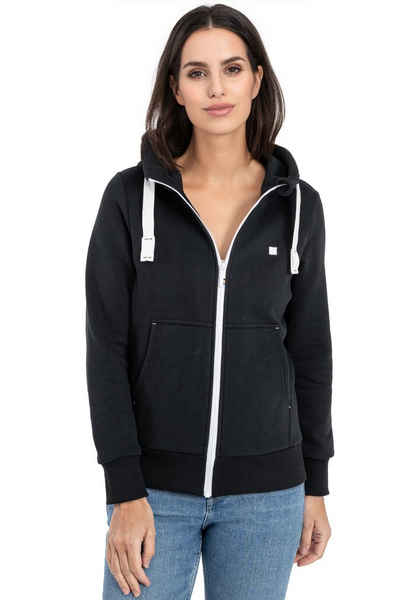 DEPROC Active Kapuzensweatjacke FinjaDC Damen Zip-Hoodie mit weicher Innenseite