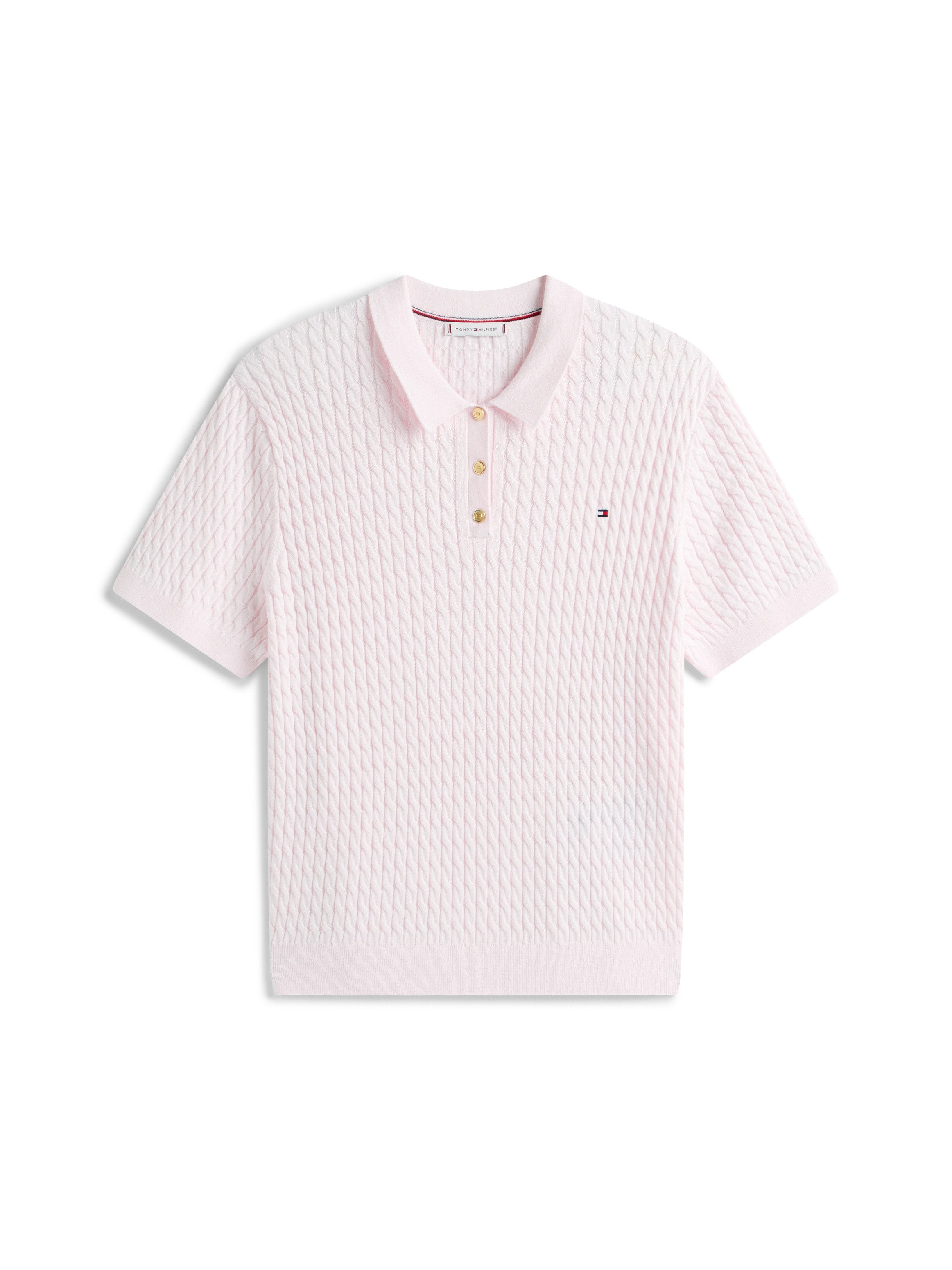 Polokragenpullover CRV CO CABLE FINE GG POLO S/S